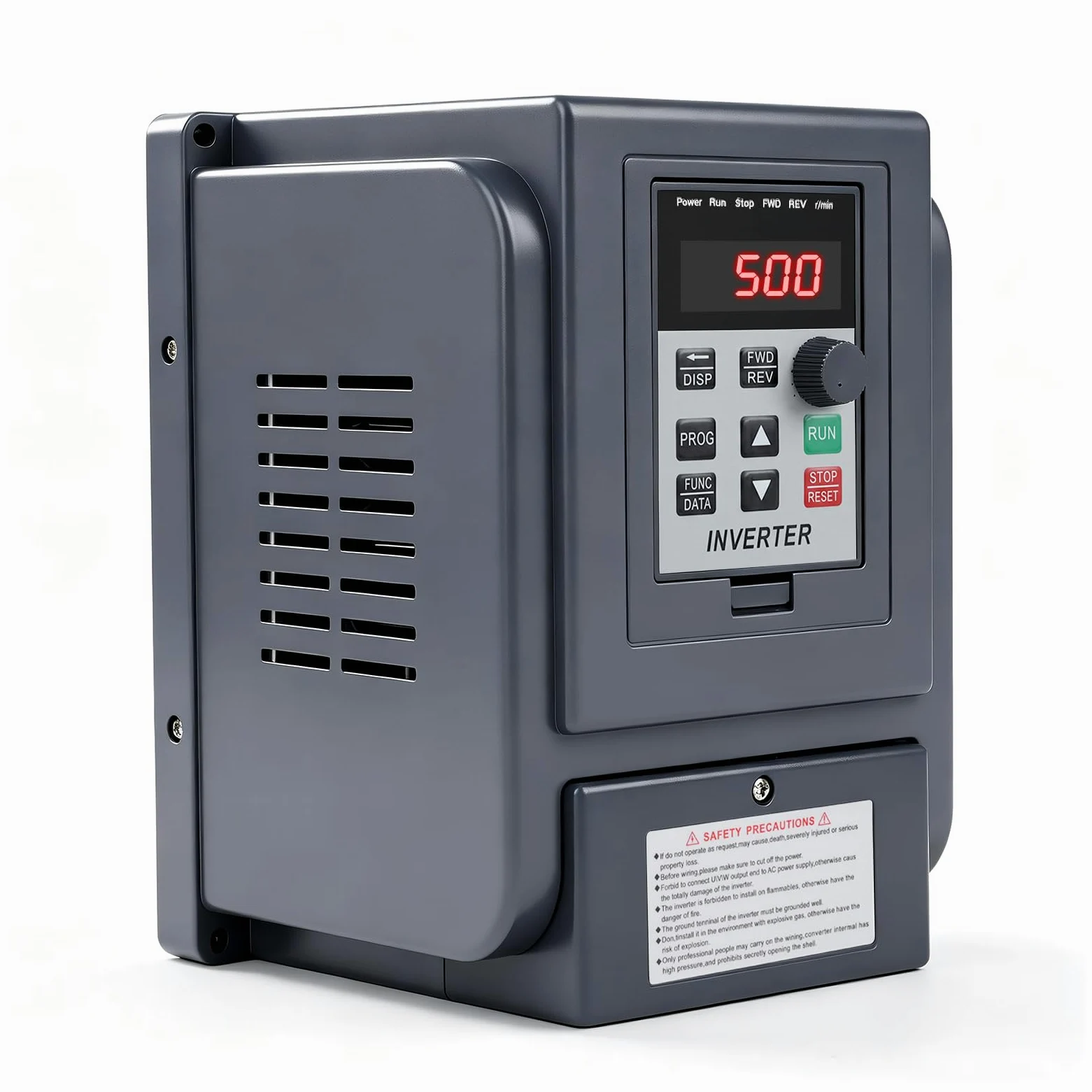 Jadeshay Variador de Frecuencia Monofásico, Unidad de Frecuencia Variable, Convertidor Monofásico a Trifásico de 2,2 kW, Salida de 220 V a 380 V, Regulador de Velocidad del Motor VFD