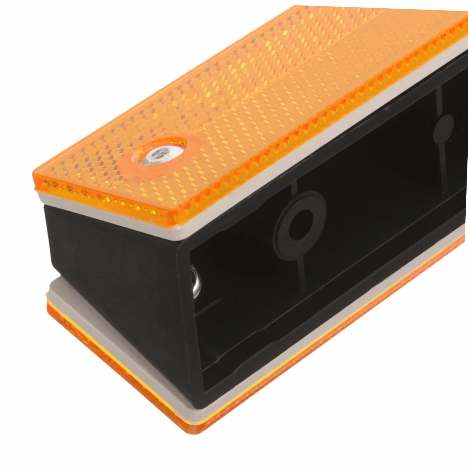 Marcadores Reflectantes Rectangulares Abs Naranja Doble Cara Alta Visibilidad Paquete 4 Piezas