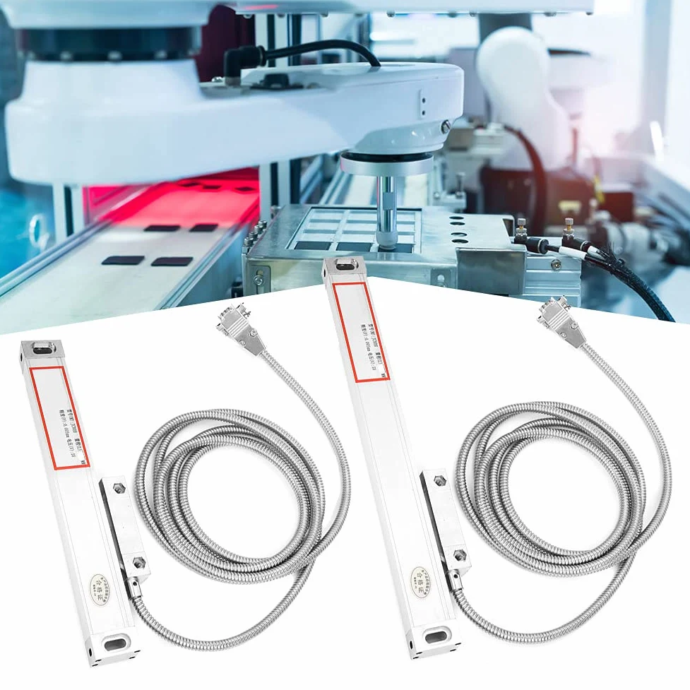 Básculas Lineales DRO, de 0-100 Mm 0-200 Mm para Lectura JCS900-2AE/JCS900-3AE, Aleación de Aluminio, Alta Precisión, Fácil de Instalar