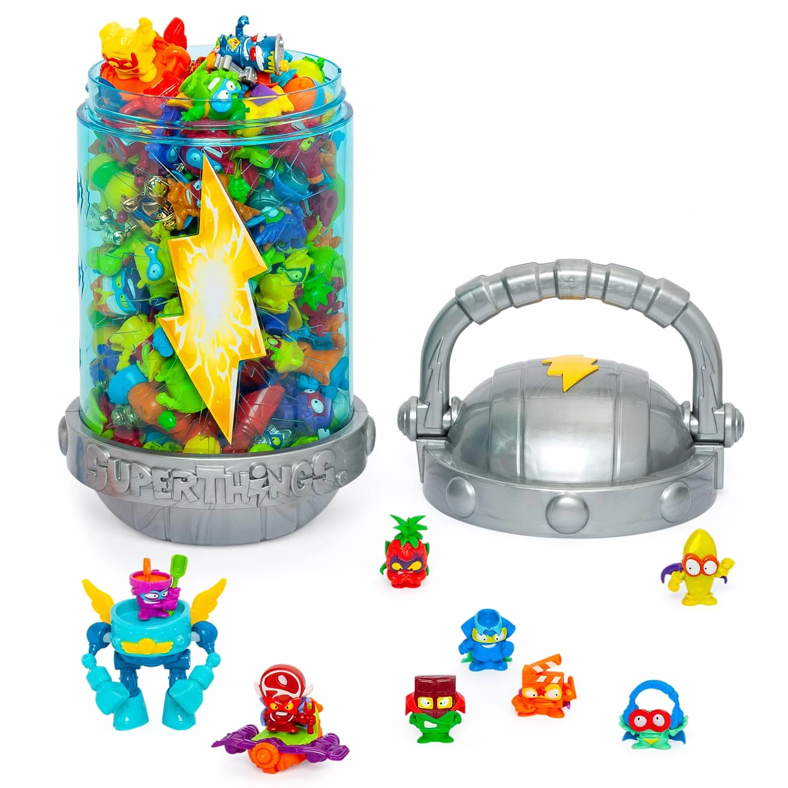 SUPERTHINGS KAZOOM Power Carry Case con 8 Figuras Sorpresa y Megajet