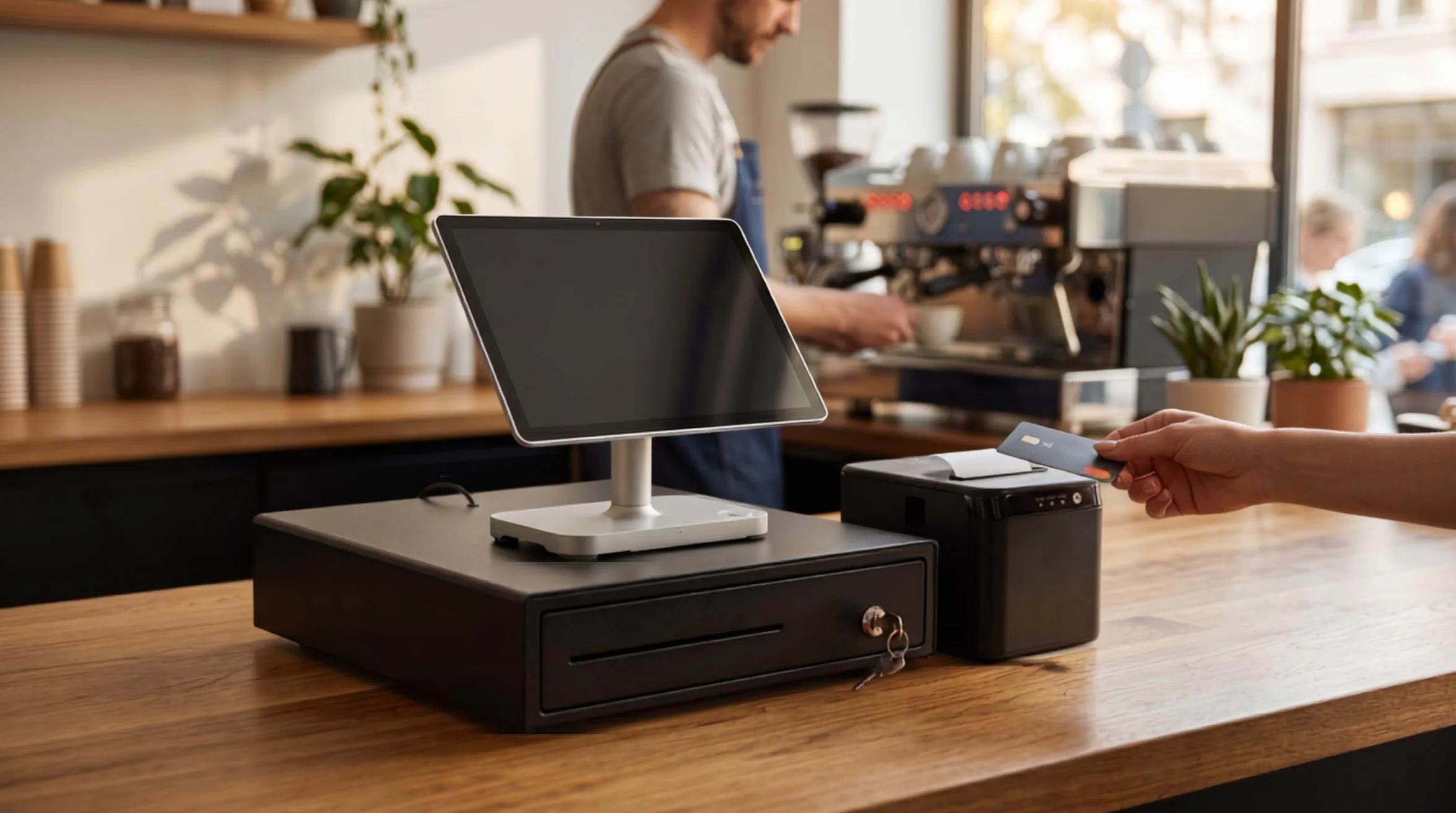 TPV Completo Lyra | Terminal Android 11 Libre sin Cuotas | Pantalla 10.95", Impresora de Tickets y Cajón Portamonedas Compacto 33cm | Sistema para Bar, Cafetería, Restaurante y Tienda