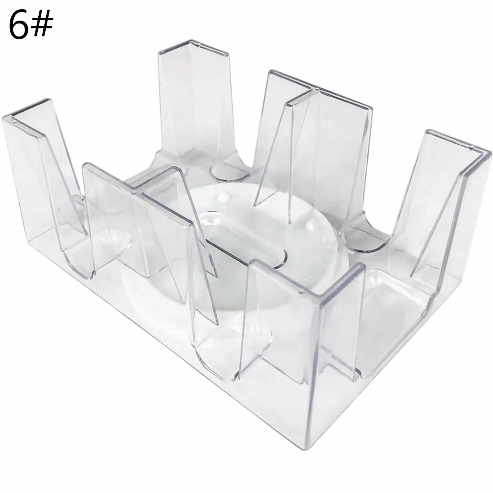 Caja de Cartas de póquer Transparente con Bandeja giratoria, Soporte para Juegos de Mesa