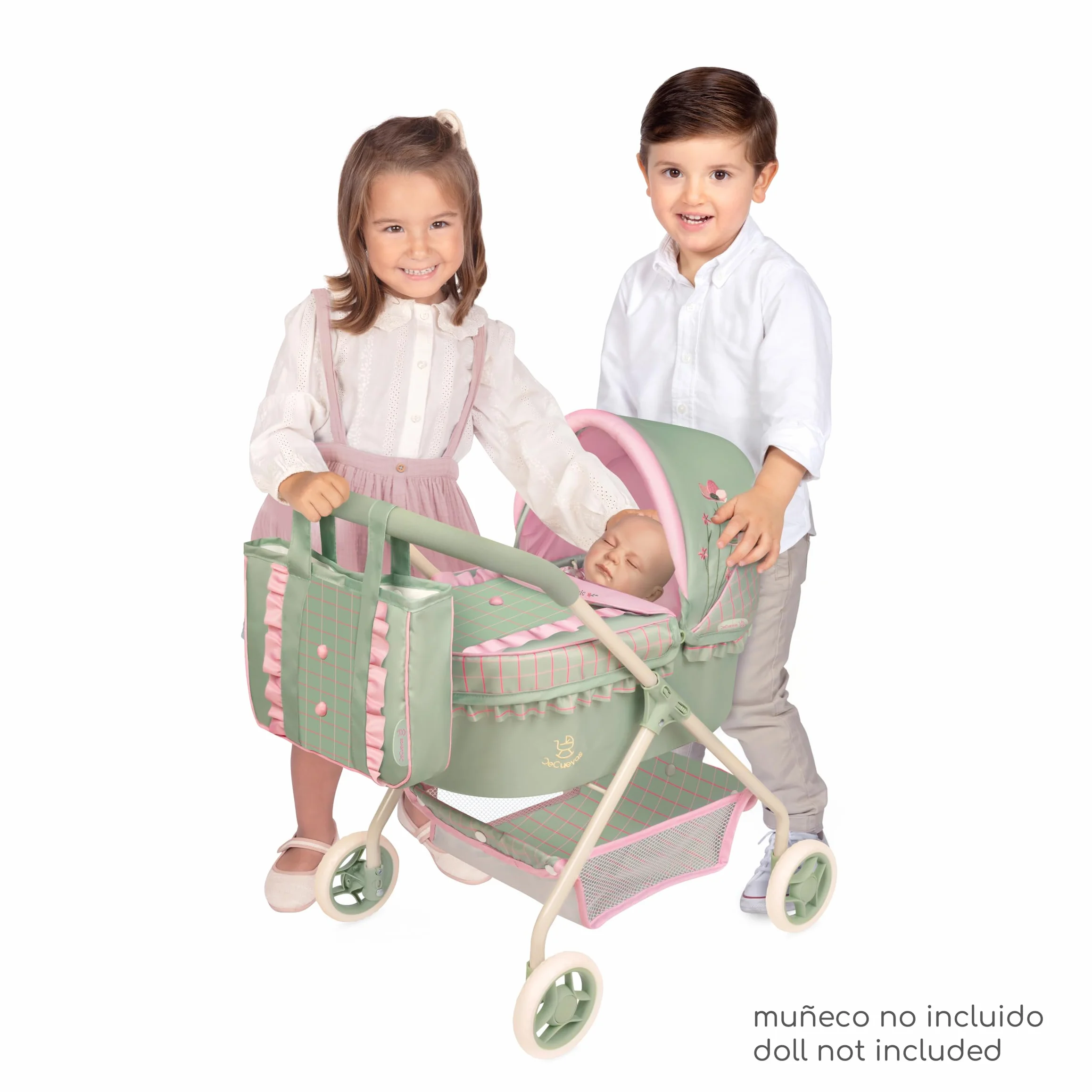 Carro de Muñecas Mi Primer Cochecito con Bolso Botanic DeCuevas