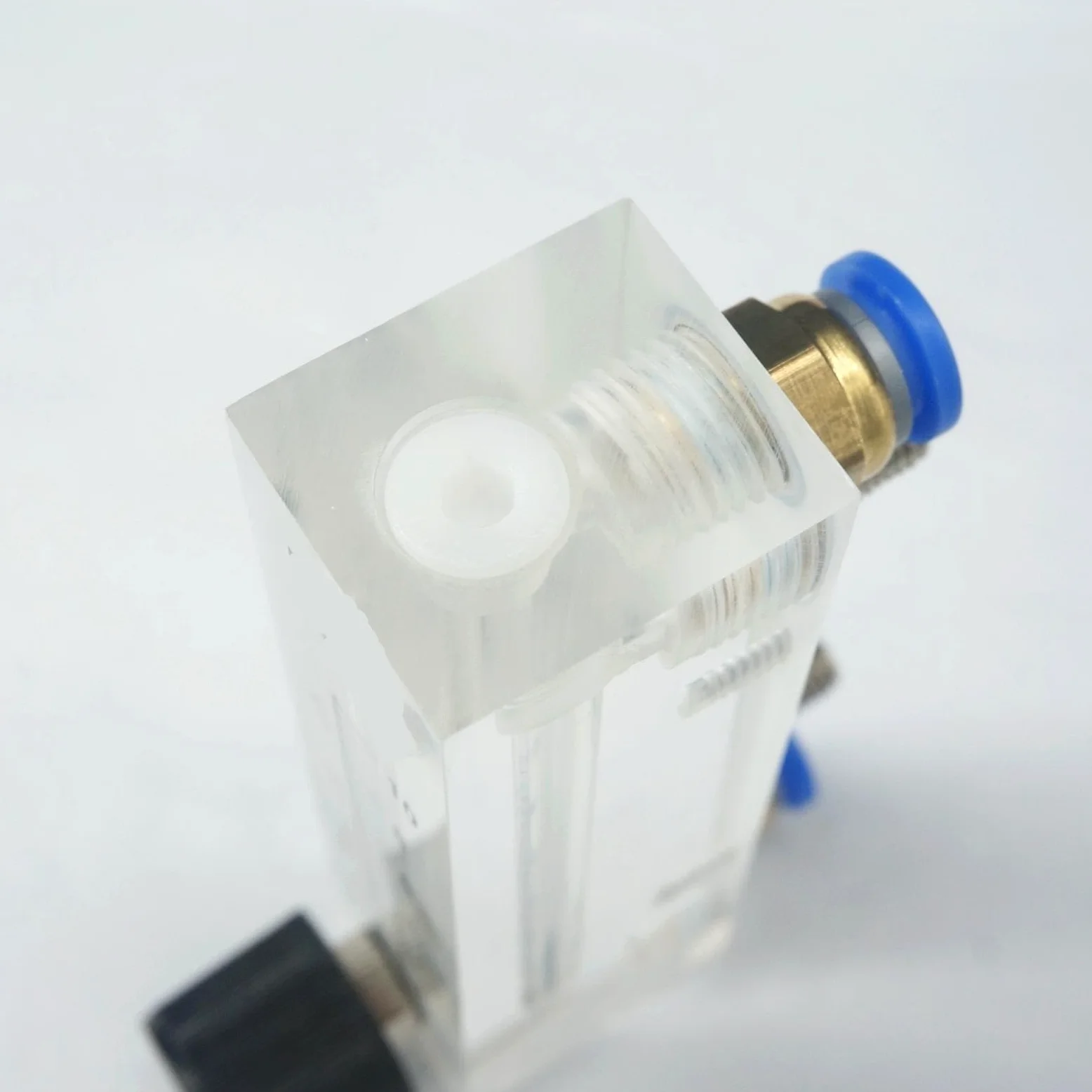 Rotámetro de caudalímetro líquido de agua con Panel acrílico de LZM-6T de 1-10L/h con válvula de Control, tubo OD de 8mm