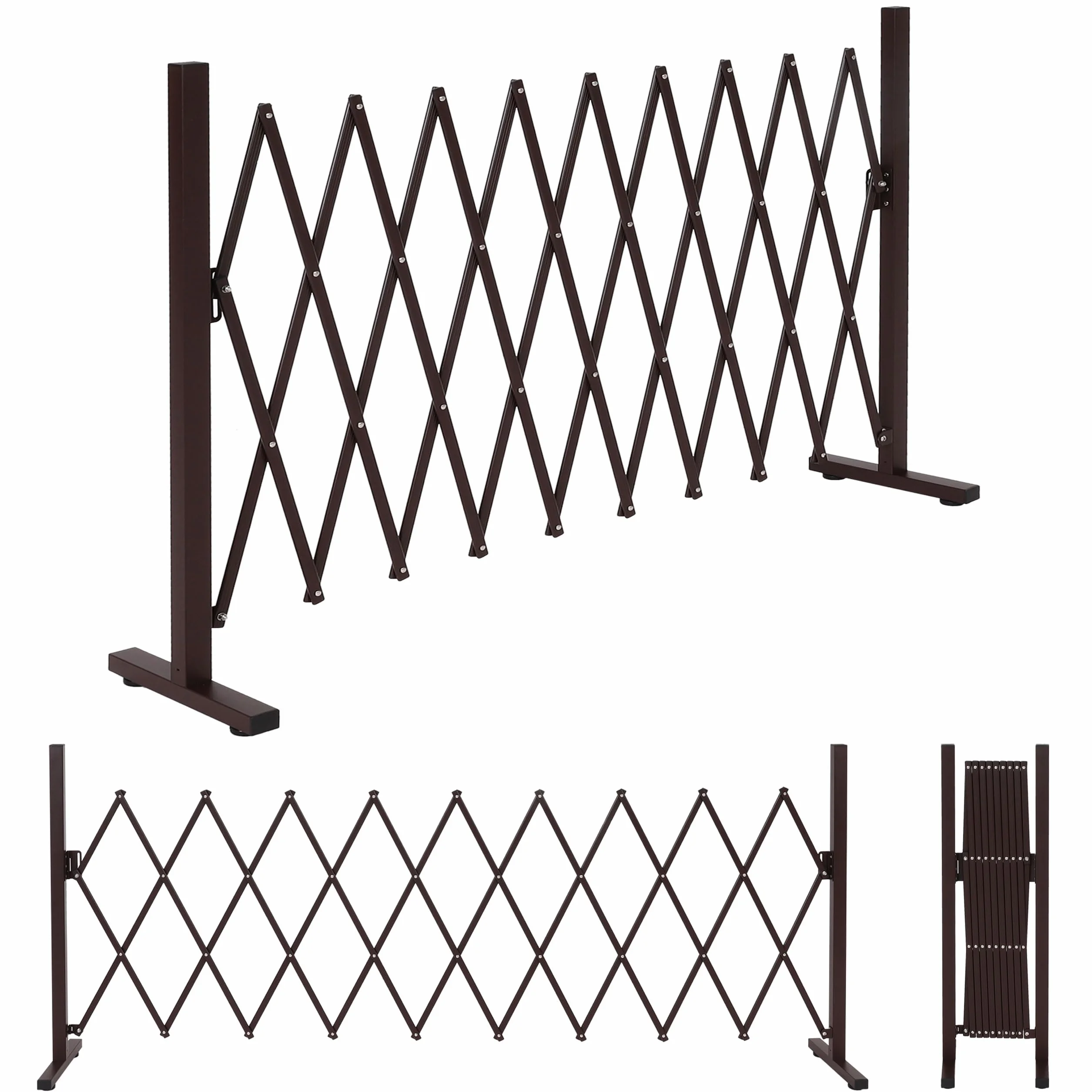 Rejilla de Seguridad Haeusler-Shop HWC-K56 Aluminio Extensible Orientable 103 x 36-265 x 31 cm Marrón