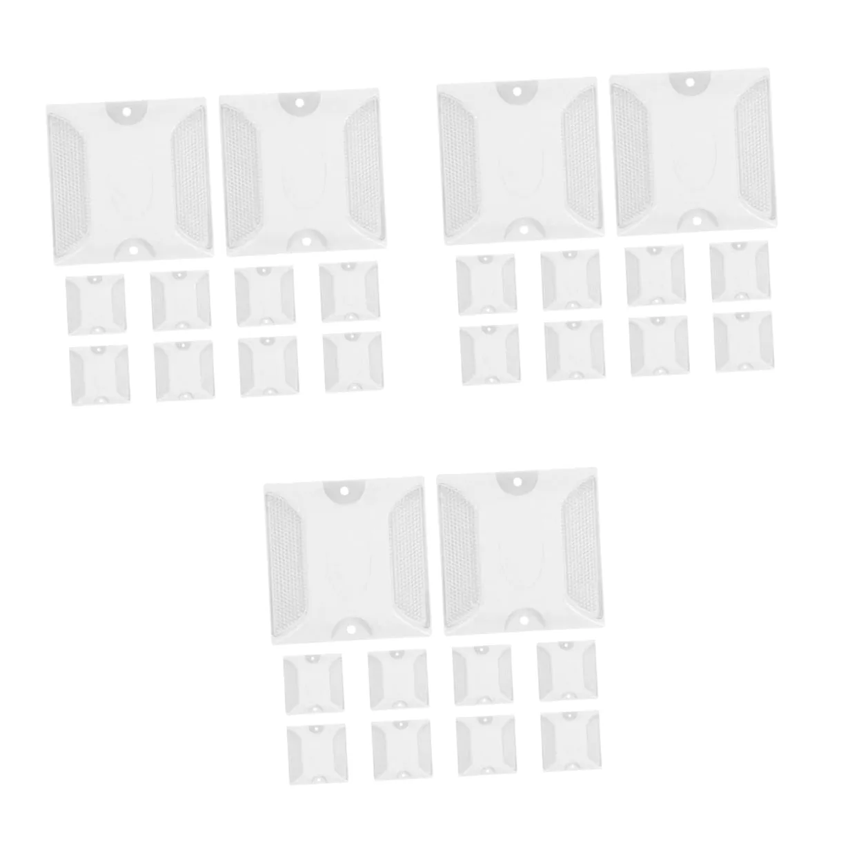iplusmile 3 series Reflectores De Carretera Marcadores Reflectantes Para Garajes Marcadores De Entrada Reflectores De Alta Visibilidad Para Cruces 10 piezas x 3