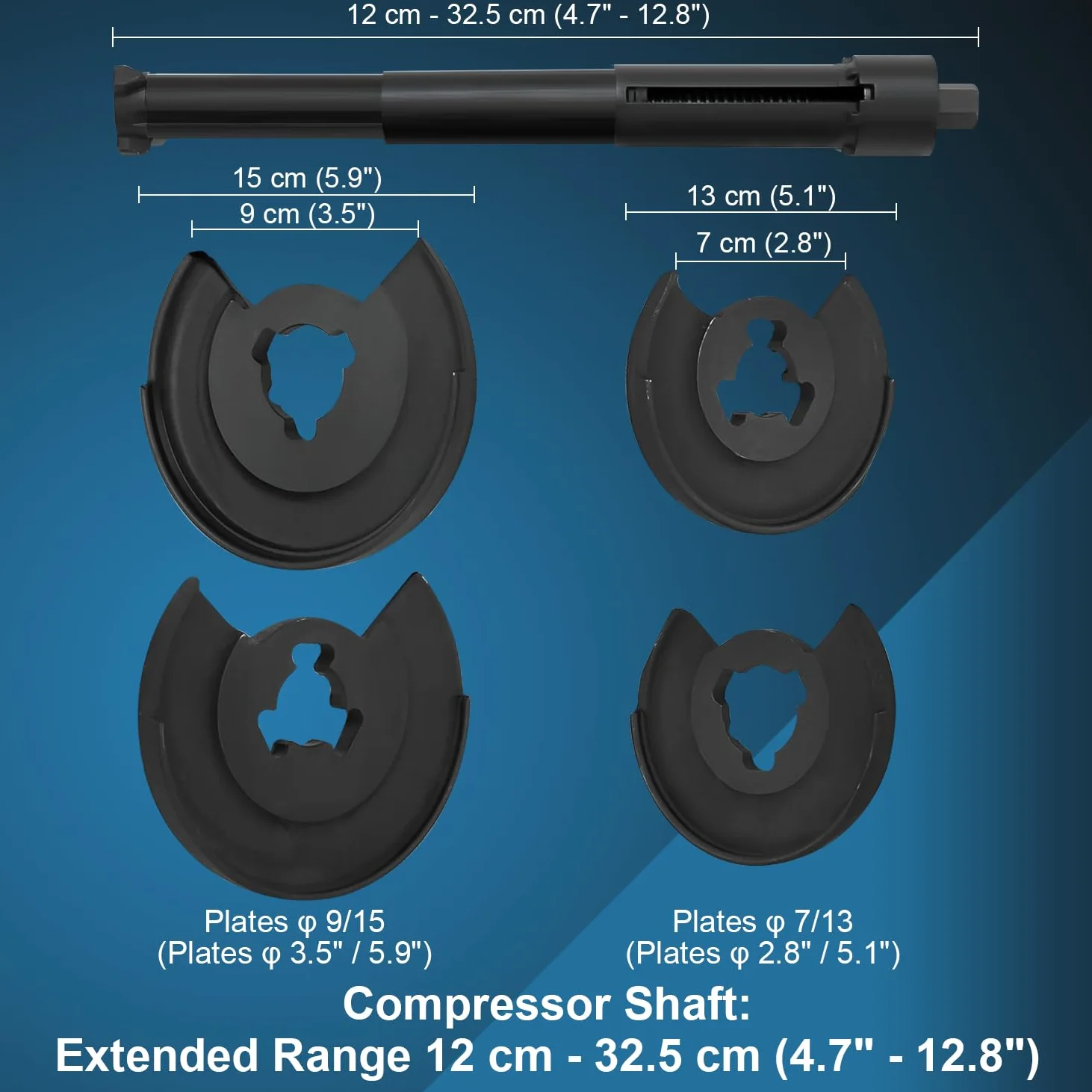 FreeTec Conjunto de Herramientas de reparación de compresor de Muelle helicoidal de suspensión Compatible para Mercedes Benz