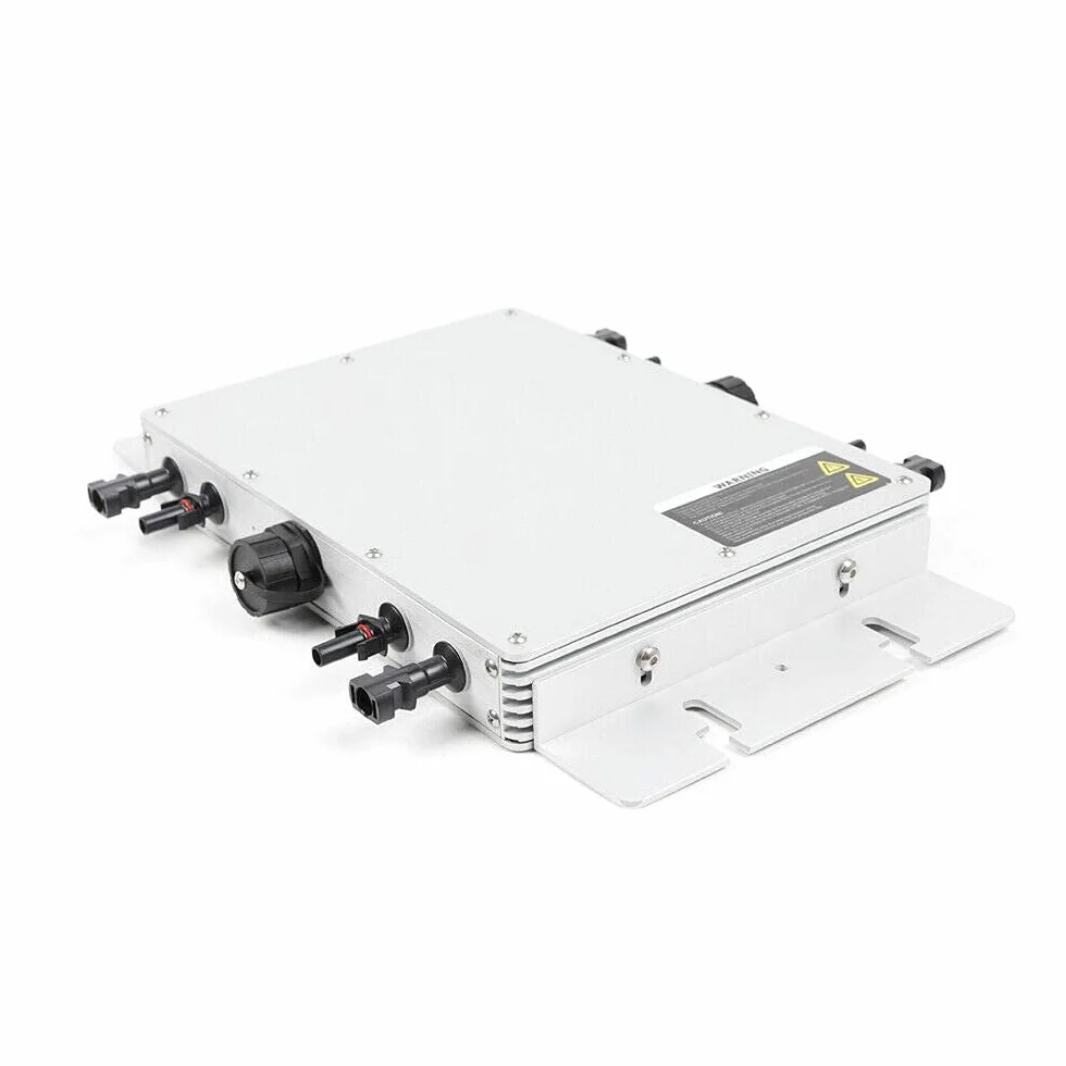WVC-1200W 373,9 x 284,5 x 38 mm inversor 1200 W, micro inversor de red solar, inversor DC MPPT, inversor de energía para balcón