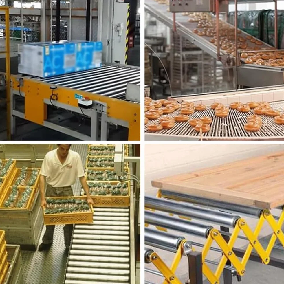 10 Piezas Rodillo Transportador, Acero Inoxidable Industrial Pieza De Recambio De Transmisión - Extremo Galvanizado - Para Manipulación De Material En Fábrica(Silver-60mm,500mm)