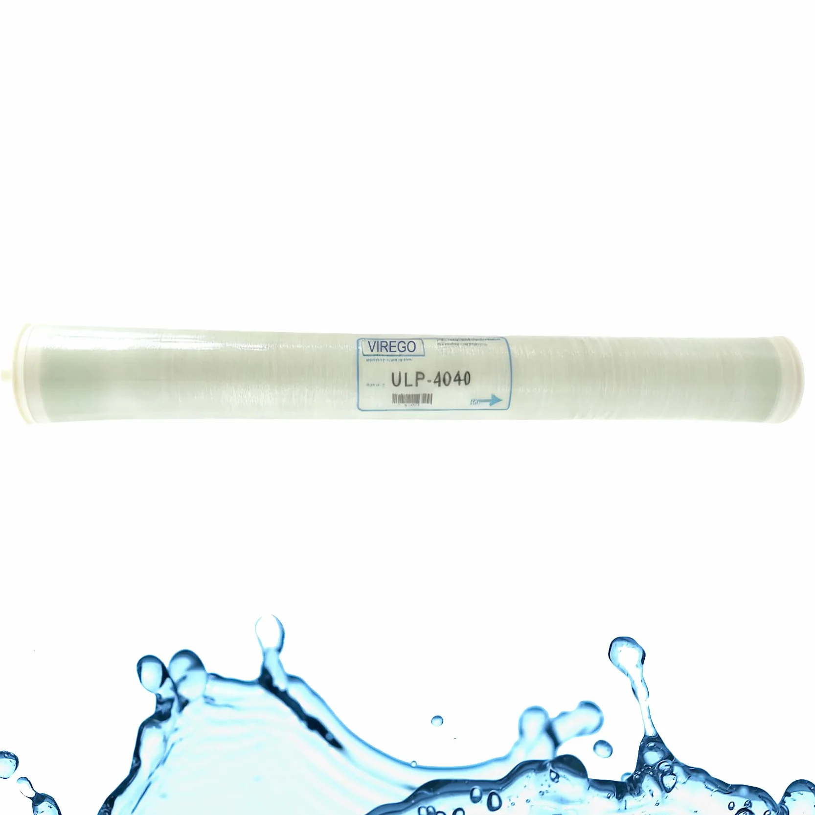 Membrana ULP-4040, 4040 ULP para membrana comercial de presión ultrabaja, membrana ULP-4040 para uso industrial, agrícola, para toda la casa, certificado NSF, rechazo de sal 99.3%, 2600GPD