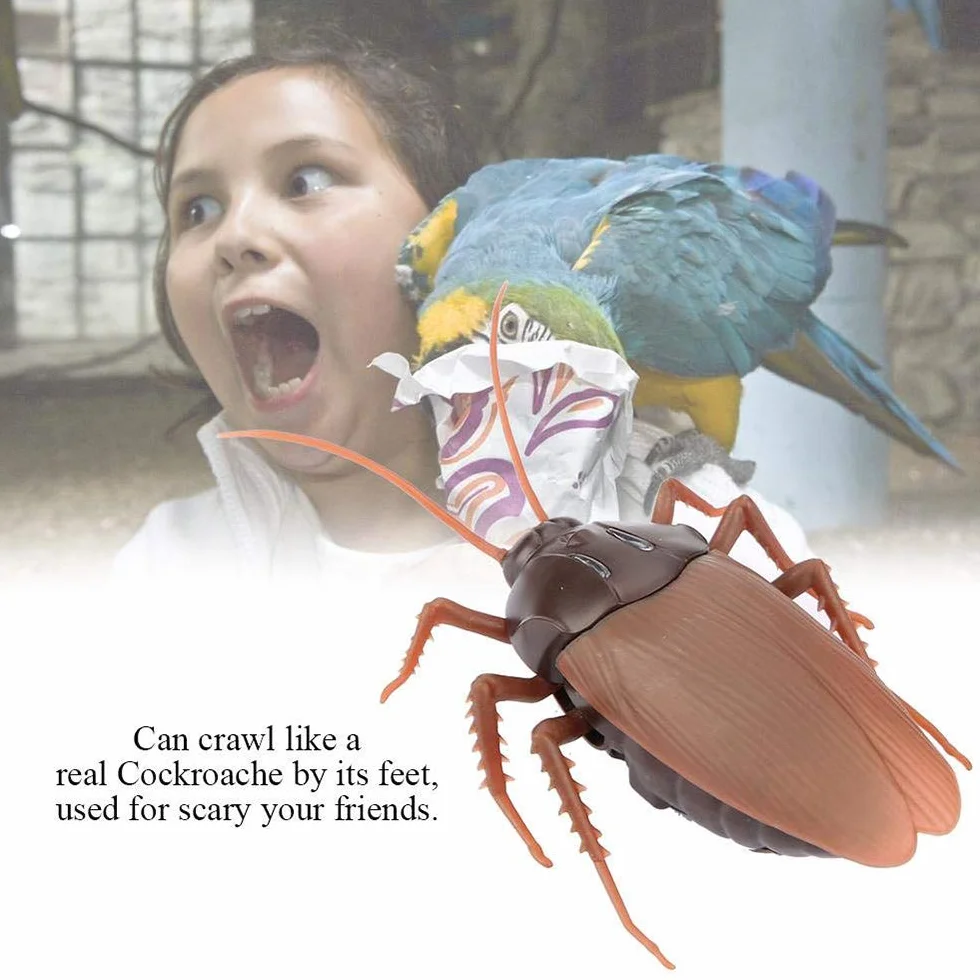 Cucaracha de Control Remoto, Juguete de Alta Simulación por Infrarrojos para Niños, Regalo Halloween Navidad