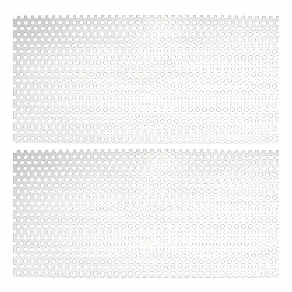 PH PandaHall Hoja Metálica Perforada de Aluminio 30x15cm 0.8mm Placa de Malla Perforada 5mm