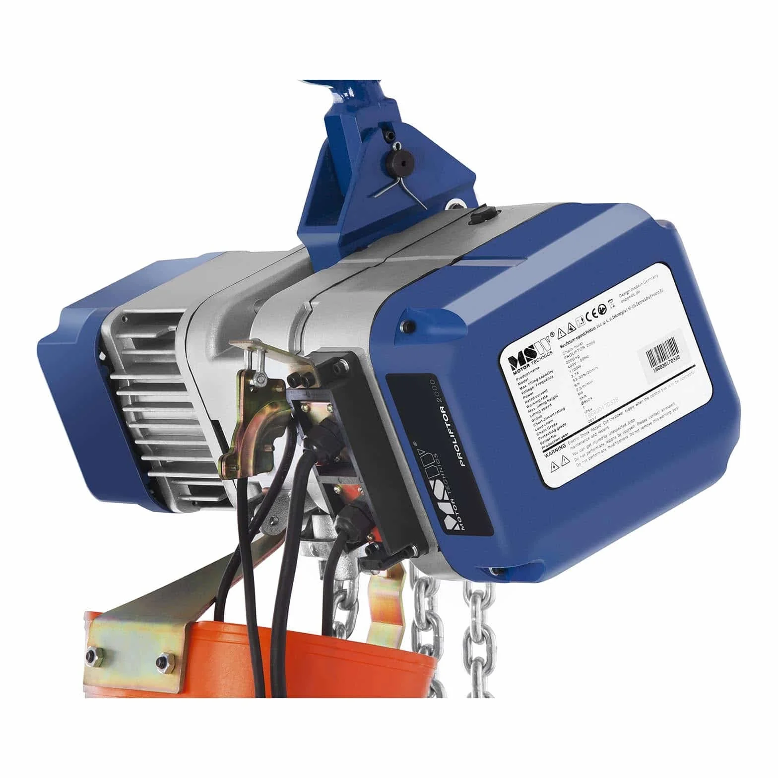 MSW - PROLIFTOR 2000 - Polipasto eléctrico 2.000 kg - 1.100 W - 400 V