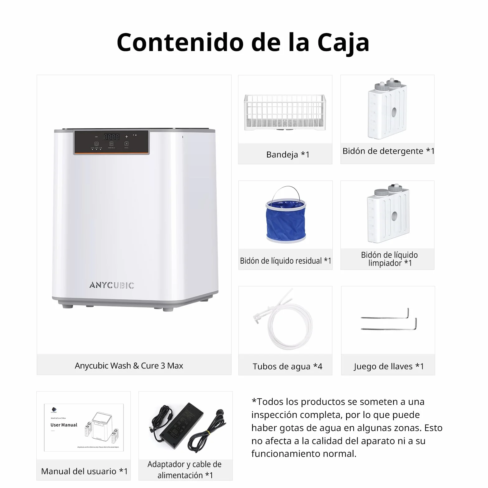 ANYCUBIC Wash & Cure 3 MAX Machine, Máquina de Lavado y Curado Todo en Uno Ultra Grande para Impresoras 3D de Resina LCD/DLP/SLA