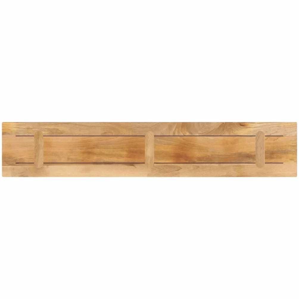 vidaXL Tablero de Mesa Rectangular Madera Mango Rugosa 180x40x3,8 cm, Superficie de Mesa, Tablero de Mesa de Madera, Tablero de Mesa de Centro