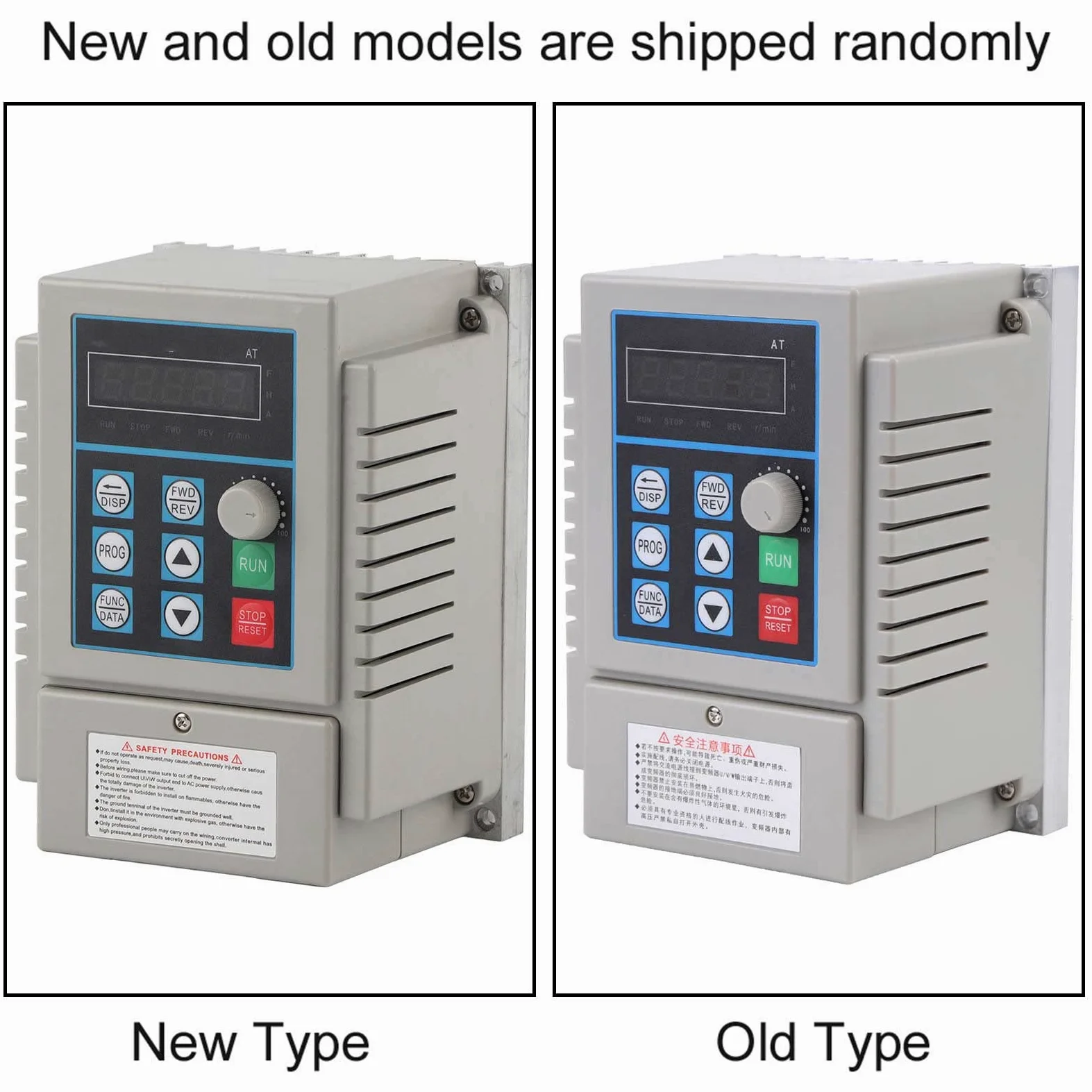 VFD 0.45KW, Variador de Frecuencia, Convertidor Inversor de Accionamiento de Motor VFD de 220 VCA Controlador de Velocidad VFD para Motor de CA Monofásico (entrada Monofásica,