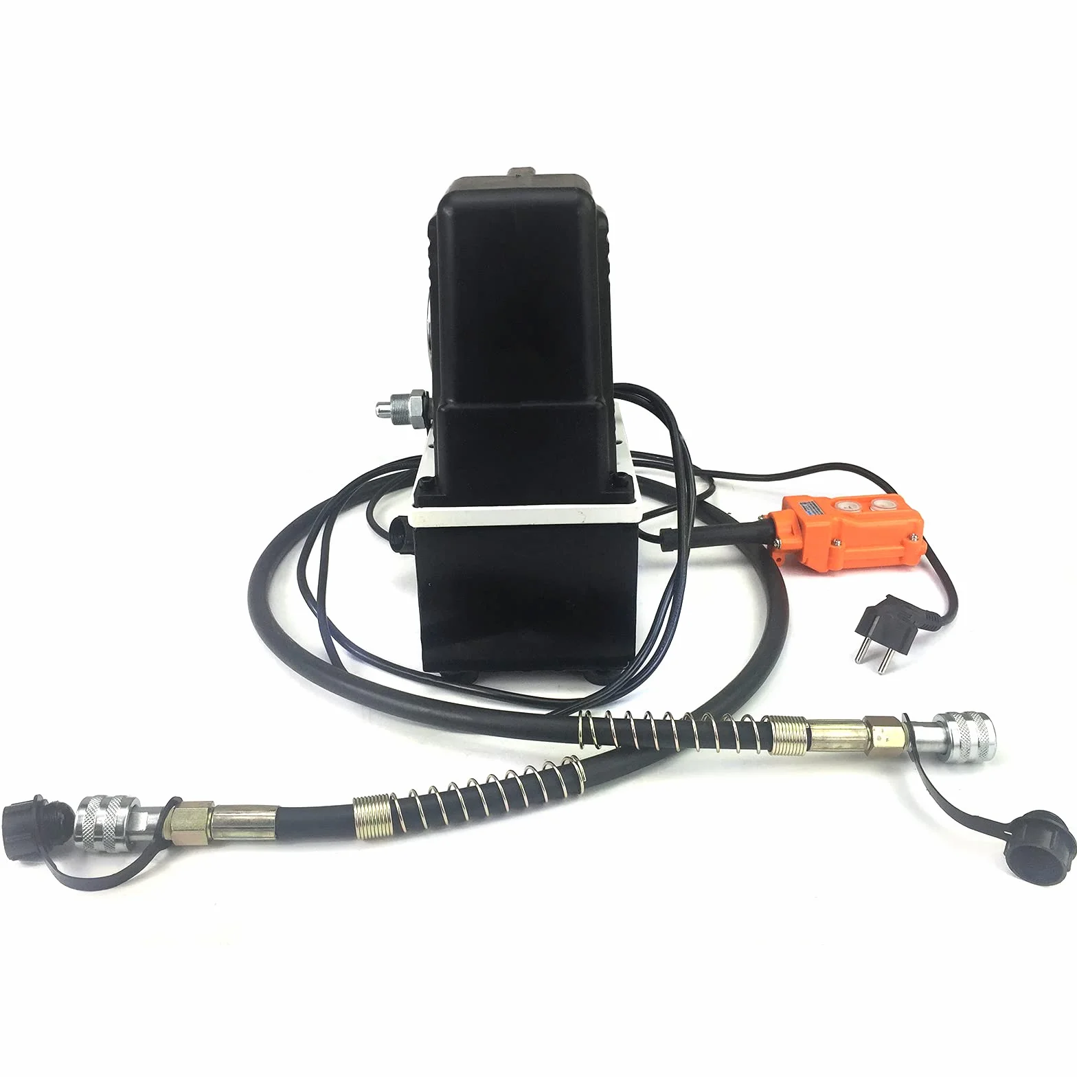 Bomba hidráulica eléctrica, 620 W, 220 V, bomba de aceite hidráulico de alta presión de 1600 RPM con mando a distancia con cable