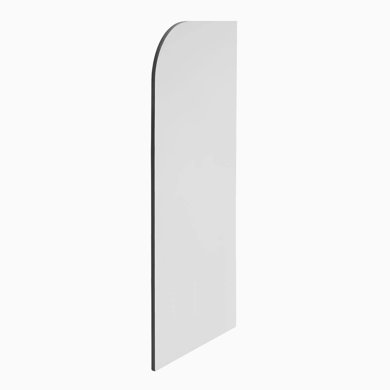 Mampara urinario y WC con protección visual, 40 x 90 cm, montaje en pared, pared púbica, fácil instalación, para inodoros públicos masculinos (gris claro, ángulo redondo)