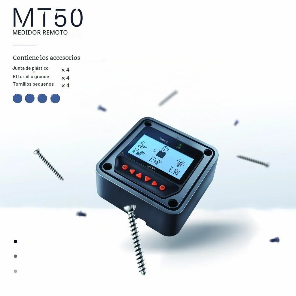EPEVER Medidor remoto de pantalla LCD MT50 Compatible con controlador solar MPPT como Tracer-BN Tracer-AN LS-B LS-BP VS-BN eTracer iTracer