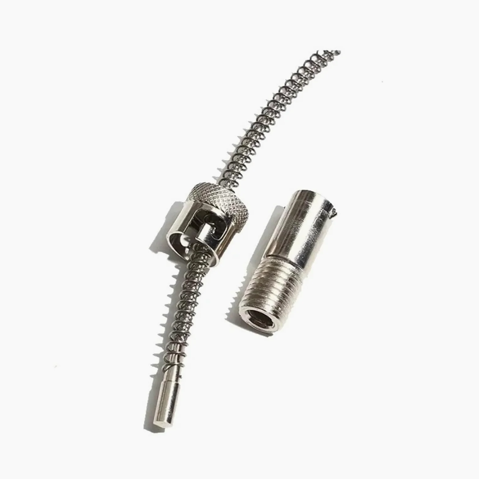 Sensor de temperatura de 5 uds con adaptador de rosca M12, Cable de bayoneta de 1/2/3/4/5M con funda de resorte(1m Cable Length)