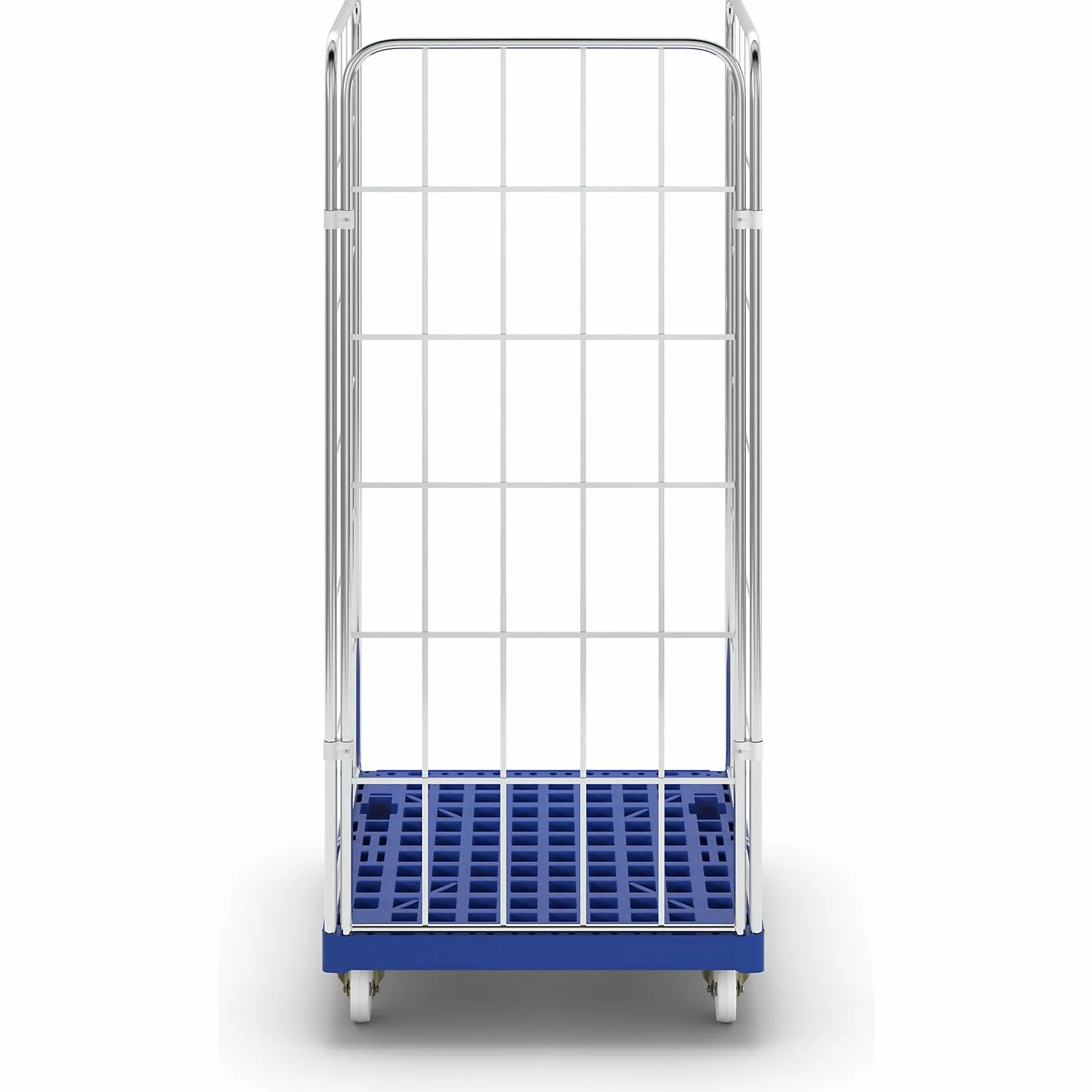 rollbehä lter con rollplatte de plástico, de 3 caras, galvanizados, LxB 724 x 815 mm, altura útil 1650 mm – Muebles Roller Transport Roller Roller transporte Roller Muebles rodillo de transporte