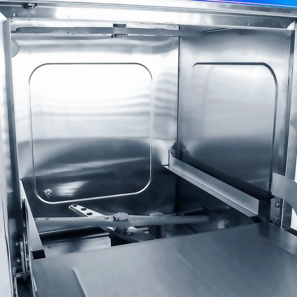 Cleiton® Lavavajillas Industrial Hosteleria | 50x50 | 2 Programas de lavado | 2730W | Lavado en 2 minutos | 565x665x835 mm | Con Bombas de Abrillantador Detergente y Desagüe