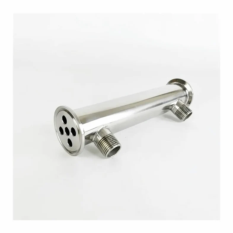 Deflegmador de 1,5" (38 mm) de diámetro exterior 50,5 con rosca macho de 1/2", 5 tubos con diámetro interior de 8 mm, longitud de 200 mm, reflujo y condensador.
