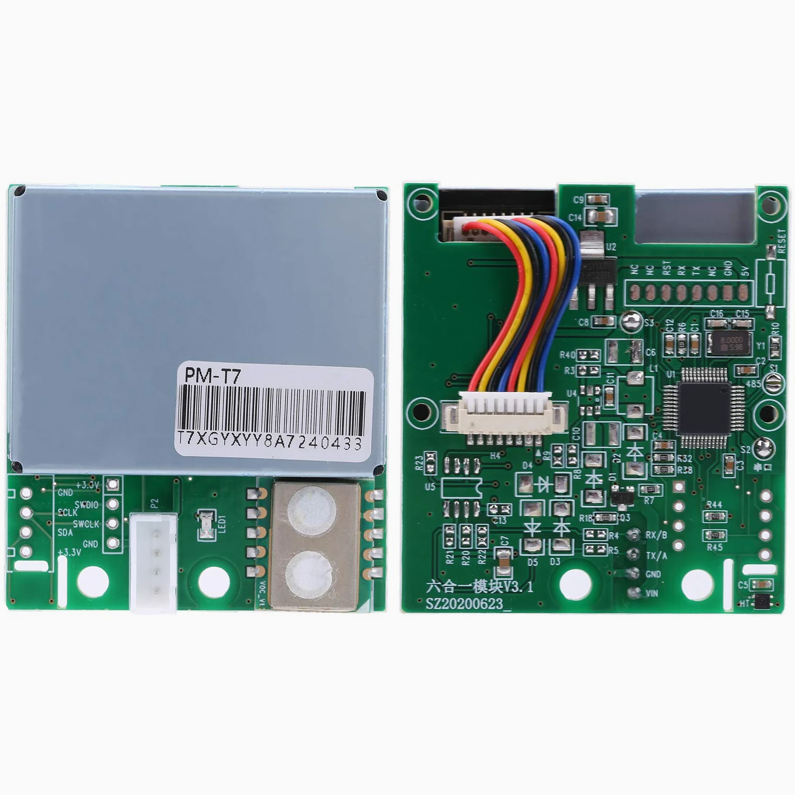 Módulo Sensor de Calidad del Aire con Detección de CO2 Soporte de Calibración de Chip Británico para Sistemas de Aire Cartón Sintético