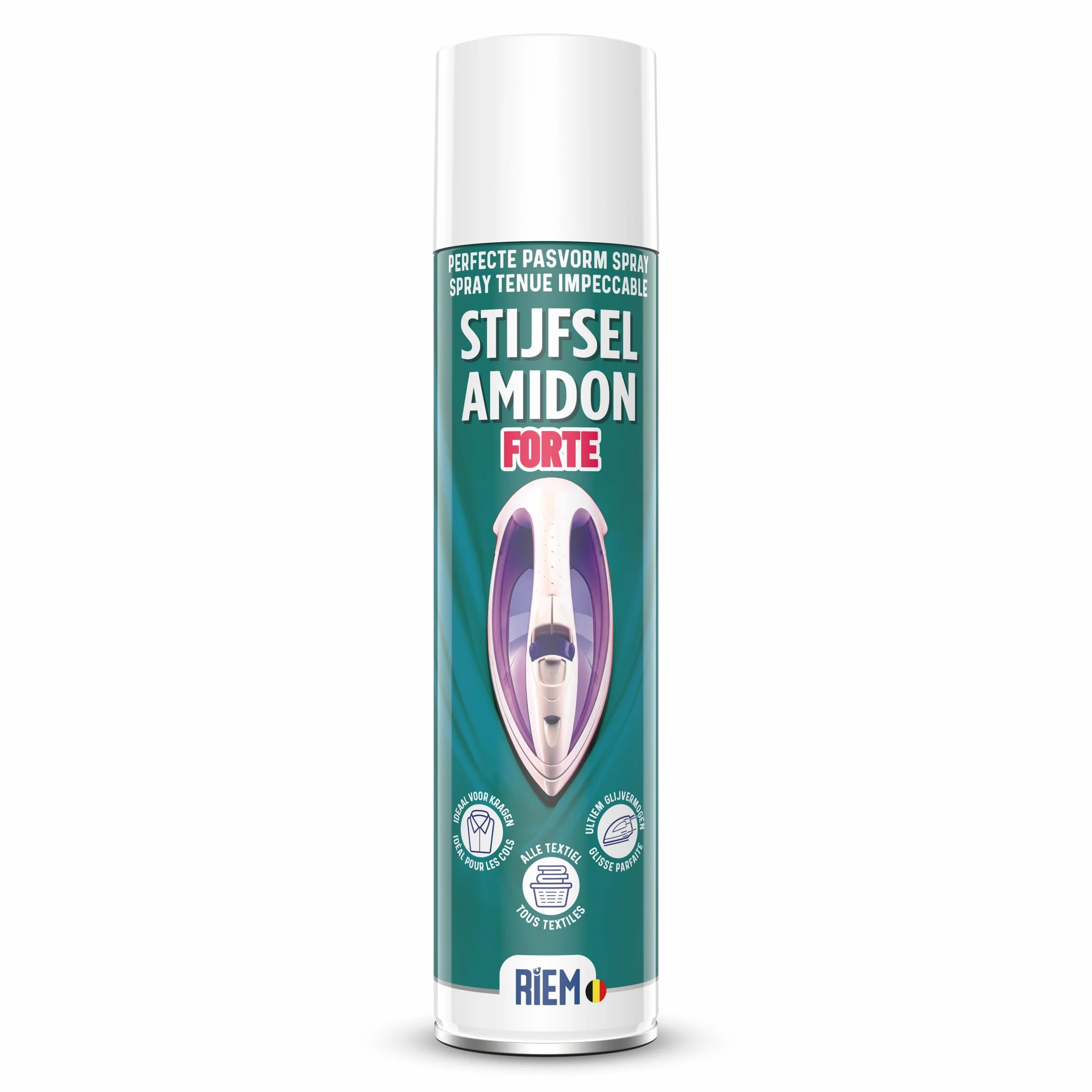 RIEM Almidón fuerte 400 ml Spray impecable para textiles naturales y sintéticos