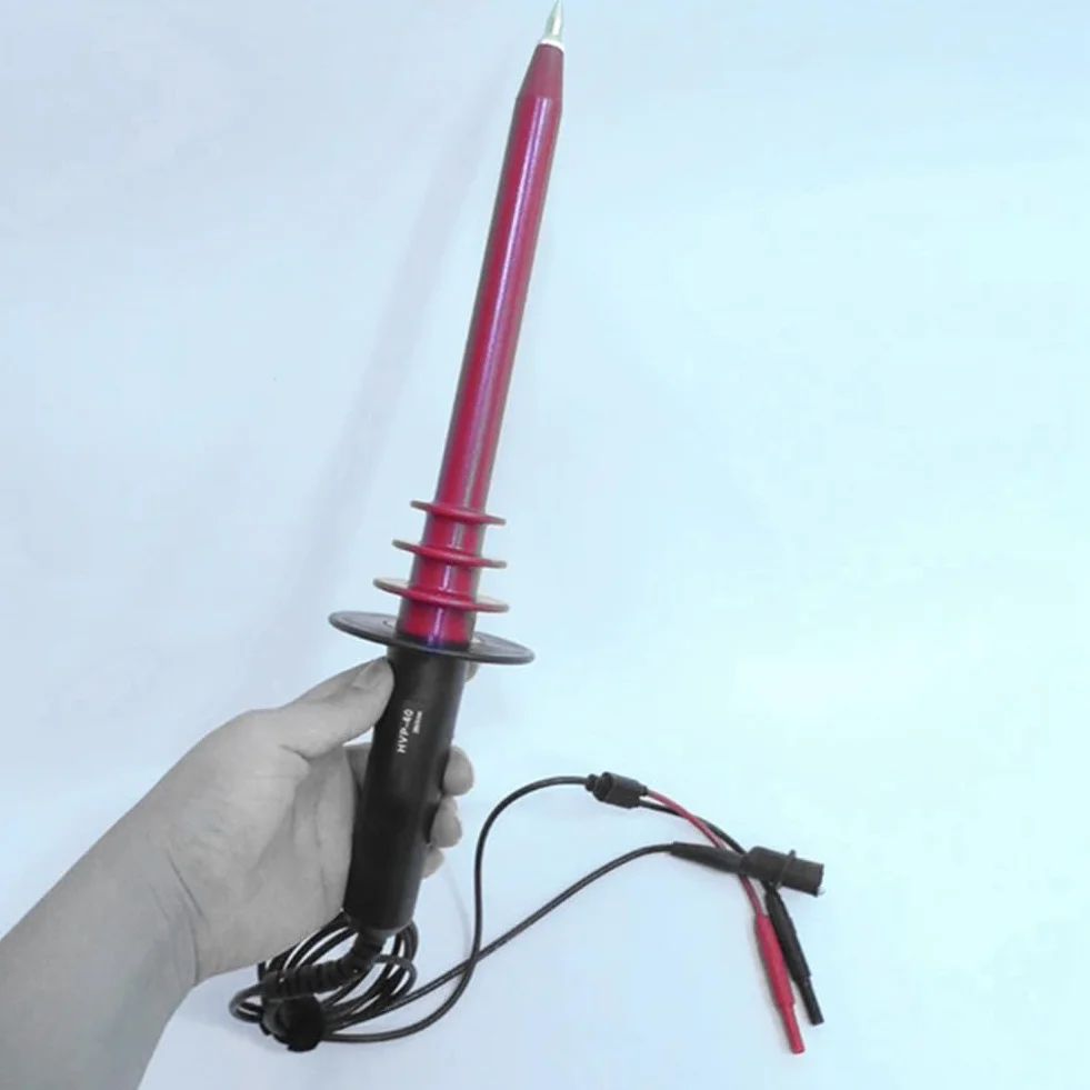 Sonda para Multímetro de Alto Voltaje HPV-40 de 40 KV, Sonda de Detección de Atenuación de Alto Voltaje de 1000 V CA de 10 MHZ, 0-40 KV, 1000:1