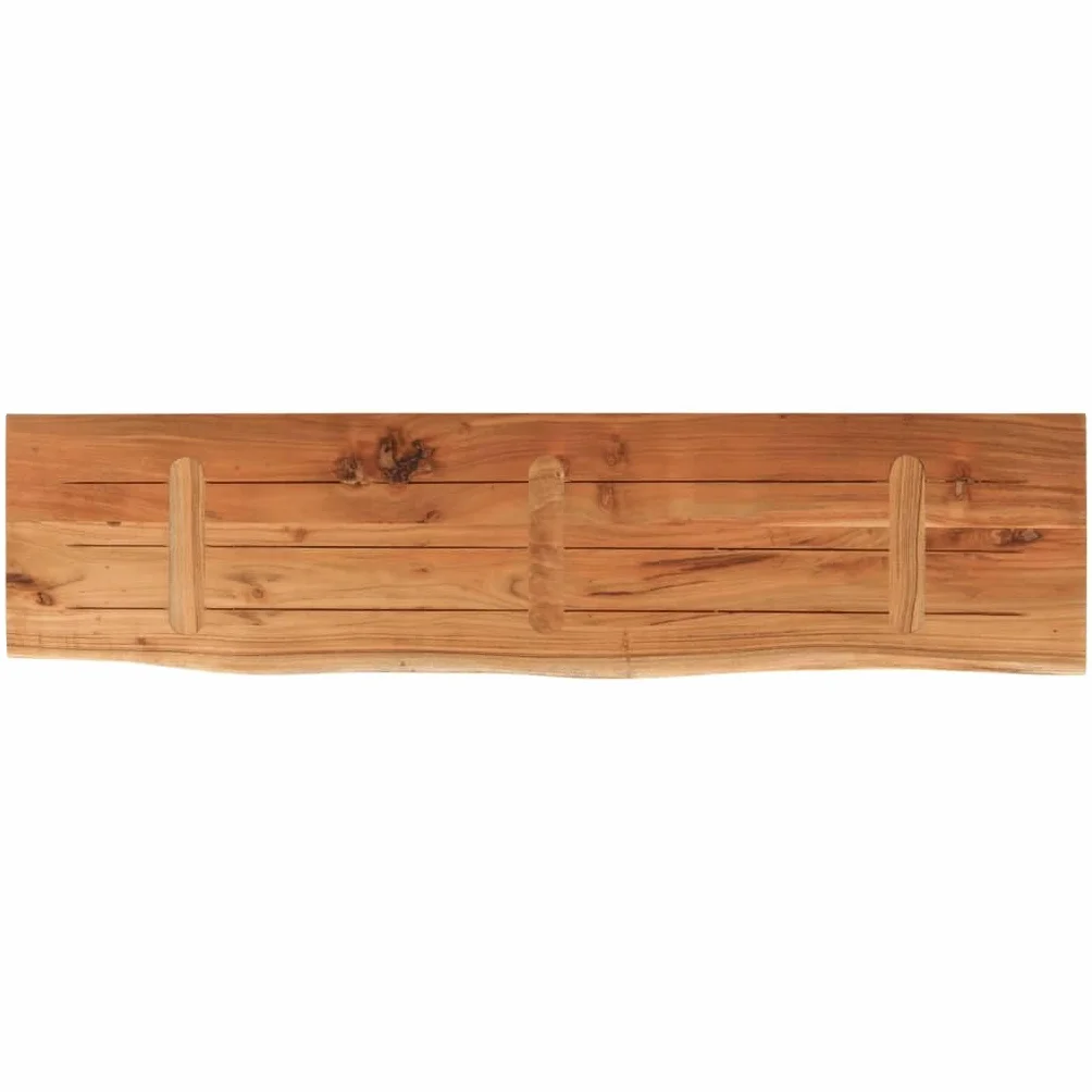 vidaXL Tablero Rectangular, Superficie de Mesa Auxiliar, Tablero de Repuesto, Superficie de Comedor, Madera de Acacia Borde Vivo 160x40x2,5 cm