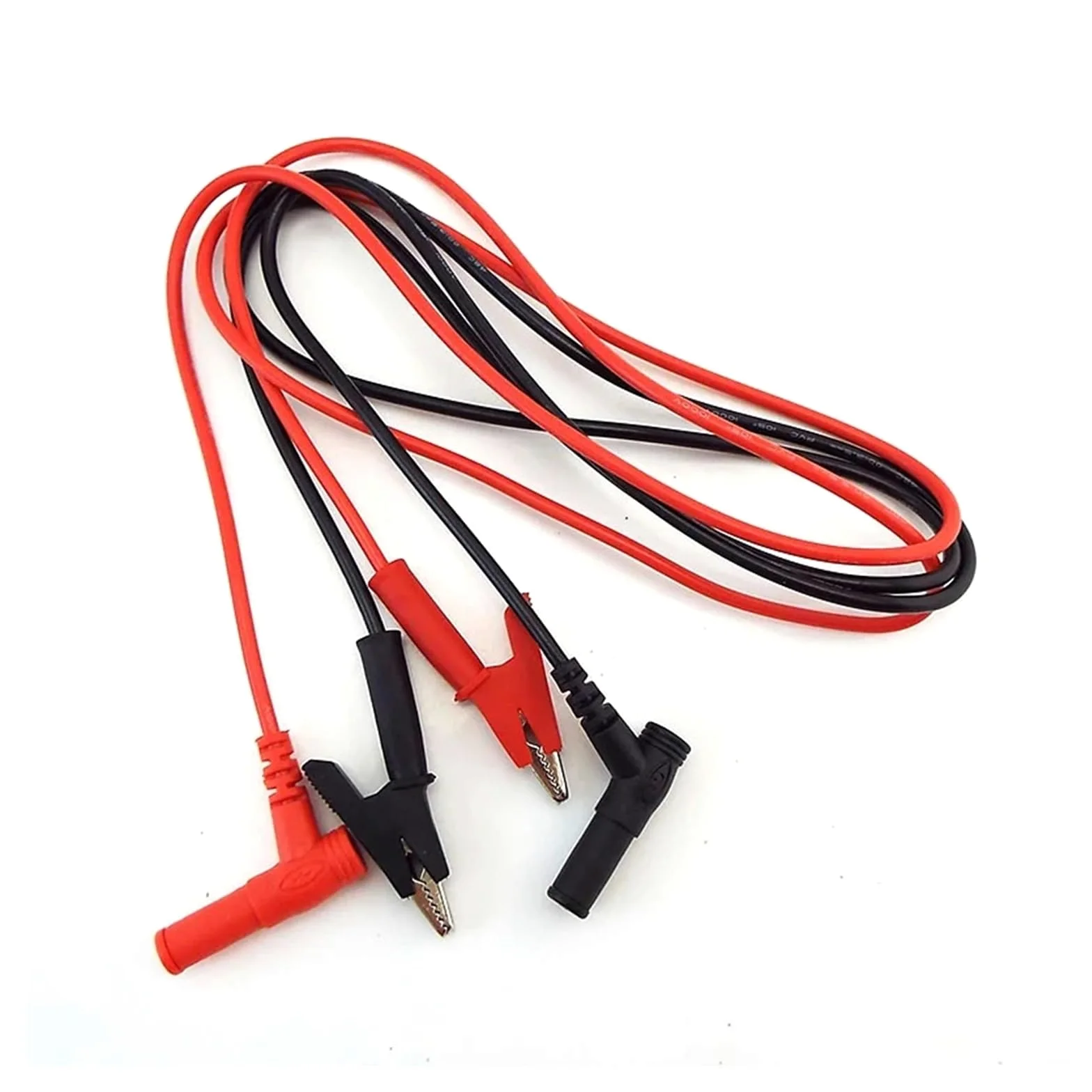 Cable de prueba de clip de banana a cocodrilo de 20 A, cable de doble muestra para multímetro