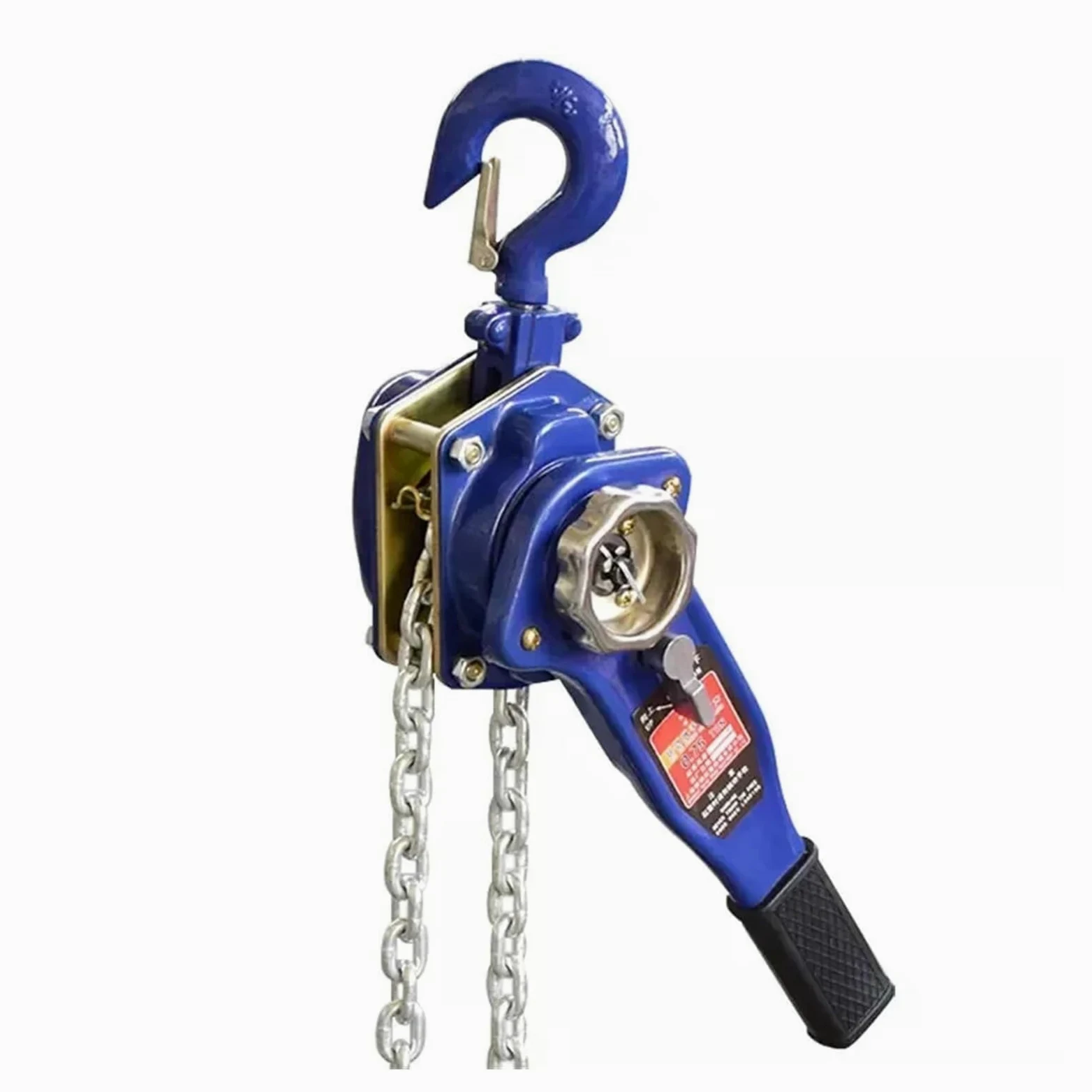 Polipasto manual de palanca 0.75T-3T, polipasto de cadena resistente, equipo de elevación portátil, altura de elevación de 1.5 m, ideal para uso industrial y de bricolaje, fácil operación, diseño