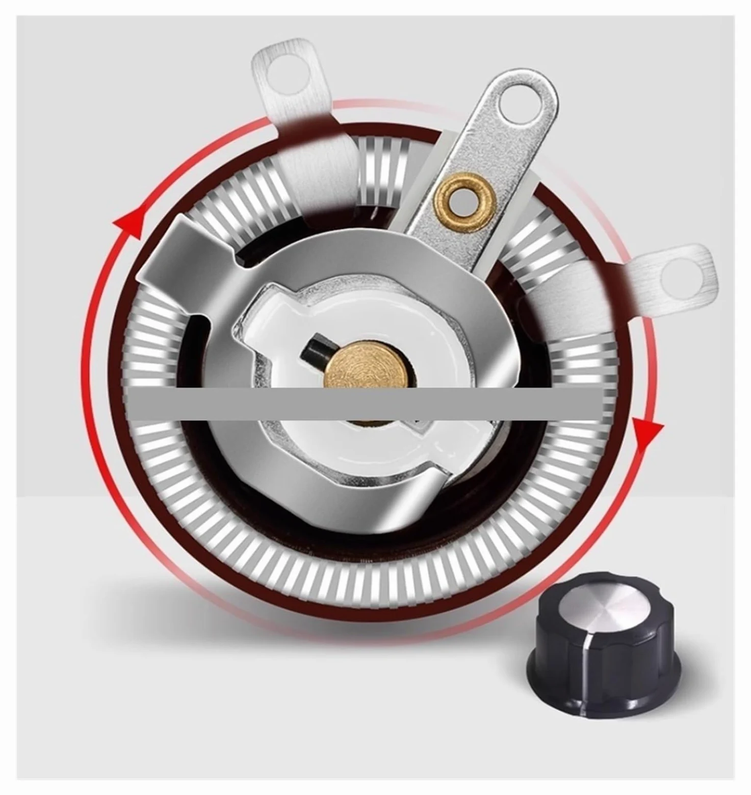 Resistencia ajustable con reóstato cerámico Reóstato deslizante de resistencia ajustable de disco variable de alta potencia BC1 25W 50W 100W(100W,4.7K)