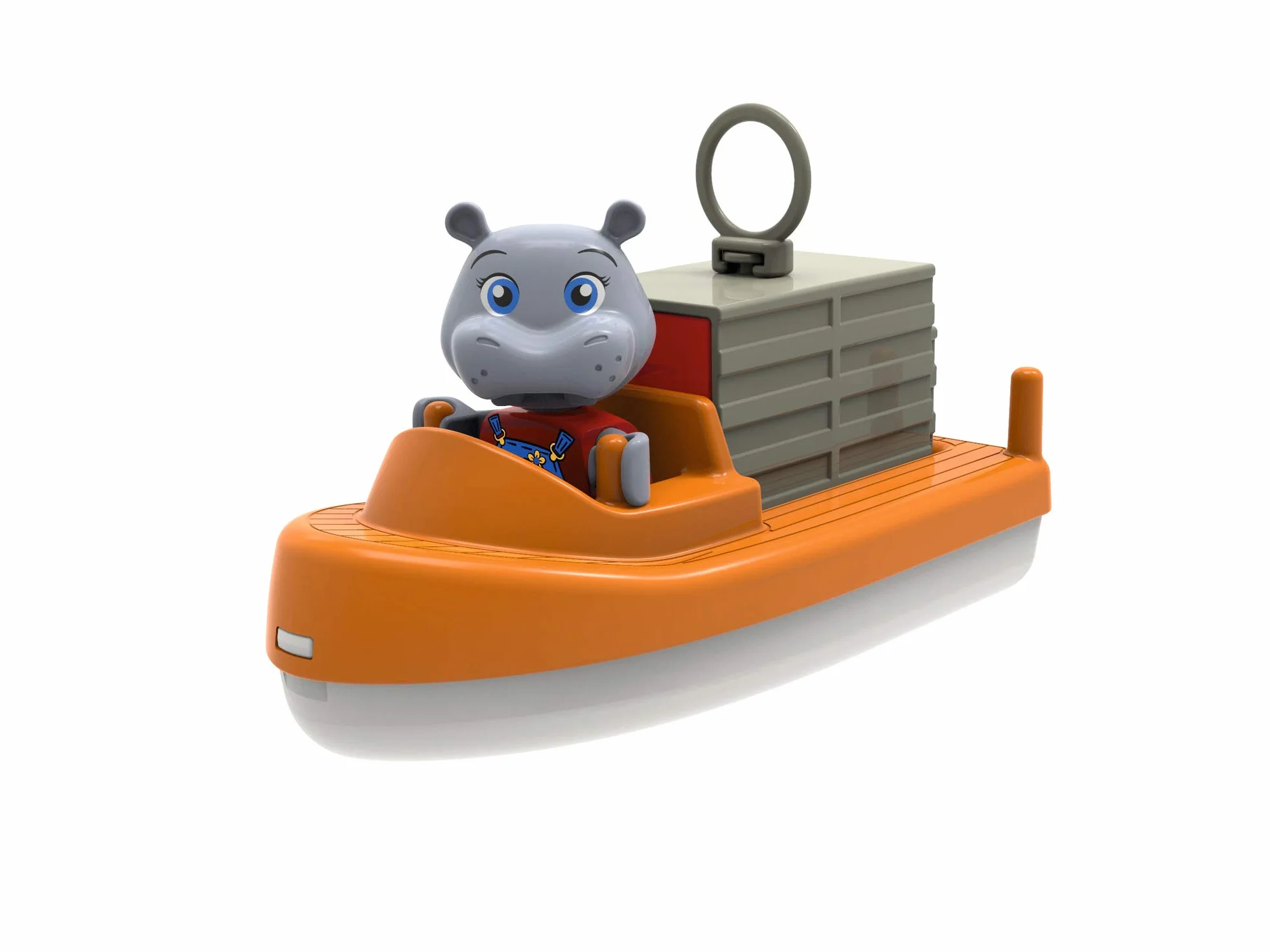 AquaPlay Contenedor y Barco de Transporte Accesorios para Vías de Agua 2 Barcos Multicolor