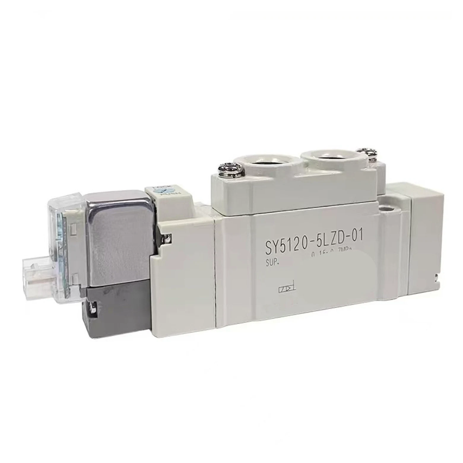 Electroválvula neumática de 2 Posiciones y 5 vías, accionada por piloto, 24 V CC, SY5120-5LZD-01(R/e- d)