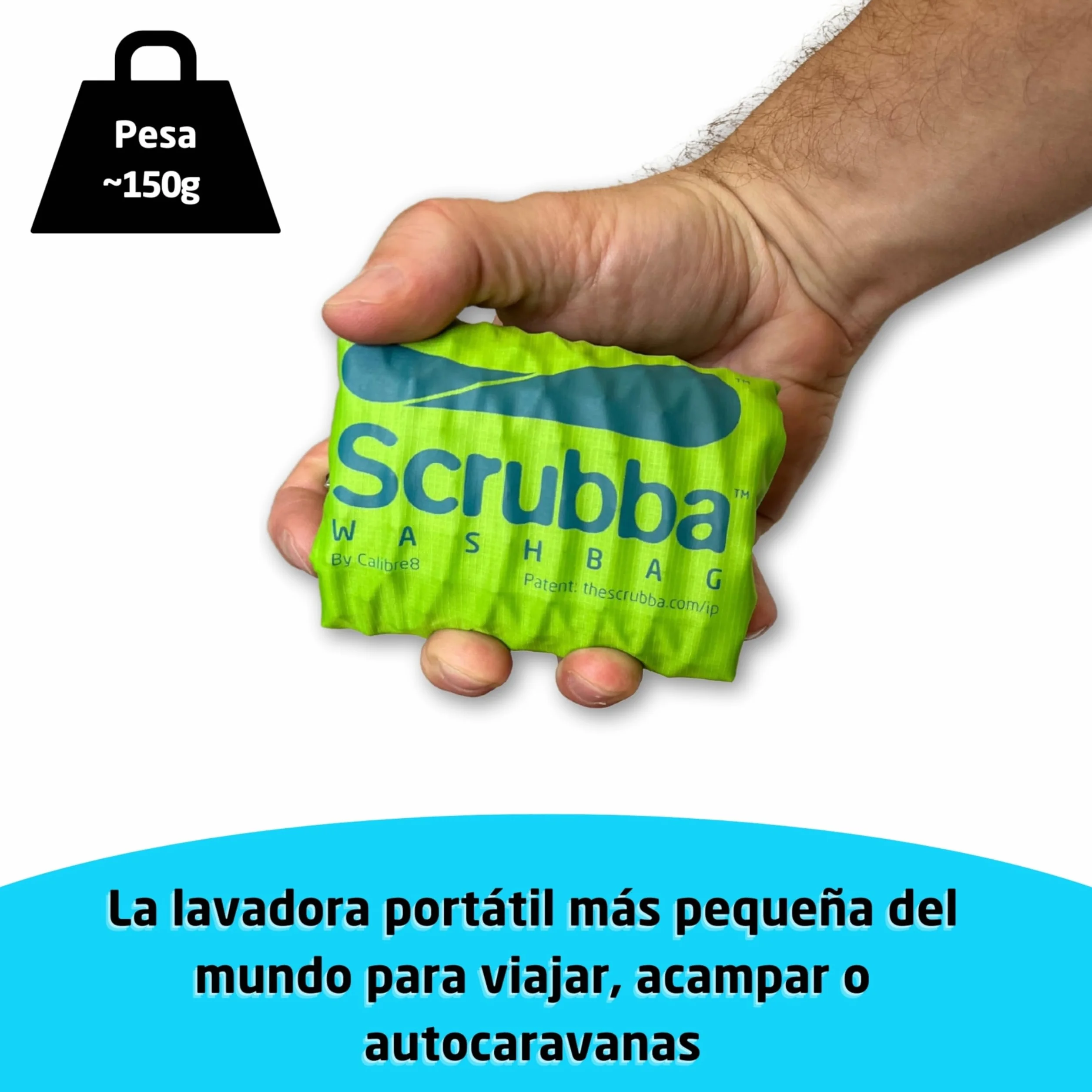 Scrubba 2.0 Sistema de Lavado Portátil Impermeable para Viajes Camping Senderismo
