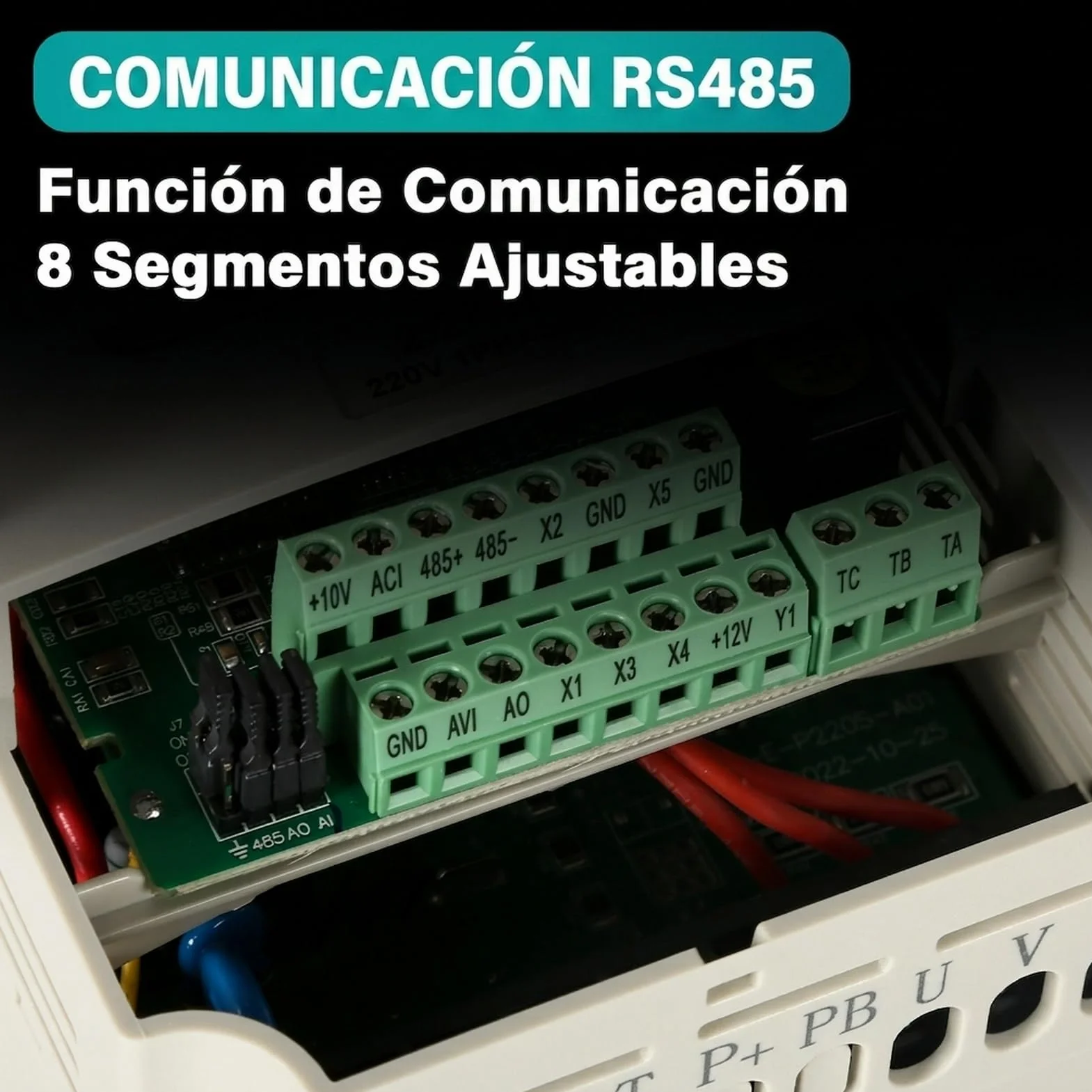 Variador de frecuencia VFD 230V 380V Entrada monofásica 220V Salida trifásica 380V 2,2KW Convertidor de frecuencia CNC Modelo de fábrica JLS-E-2S-2.2GB-4T (con cable de extensión de 2M)
