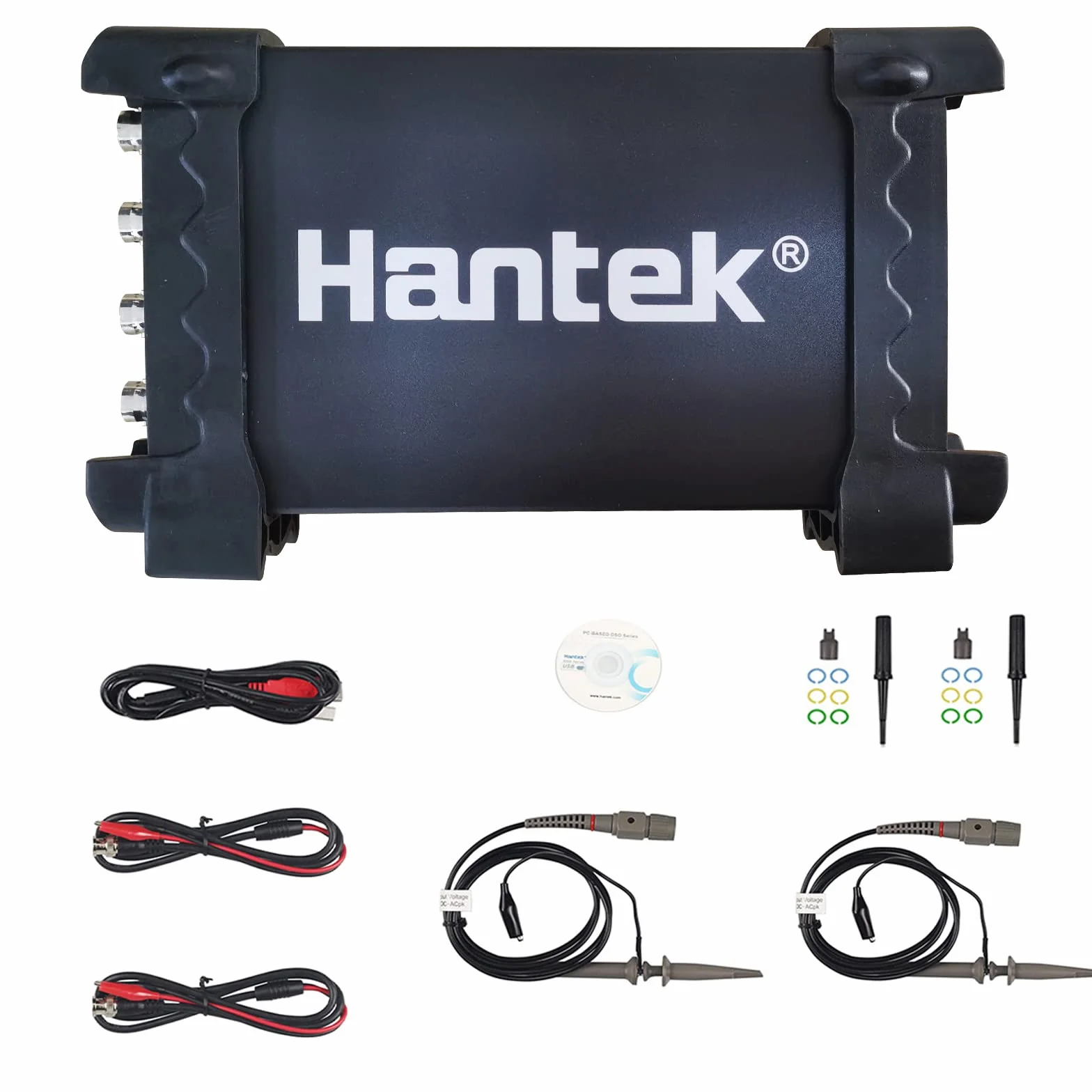 Hantek 6074BC Osciloscopio de almacenamiento Digital de 4 canales 1 GSa/s Ancho de banda 70Mhz Hantek PC basado en USB
