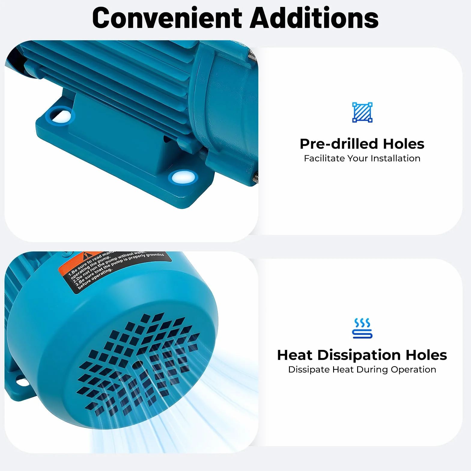 Bomba centrífuga de agua 2200 W, acero inoxidable, 879,87 gal/h, 2850 rpm, bomba centrífuga IP44, autocebante, jardín, casa, riego, bomba de alta presión, enchufe europeo
