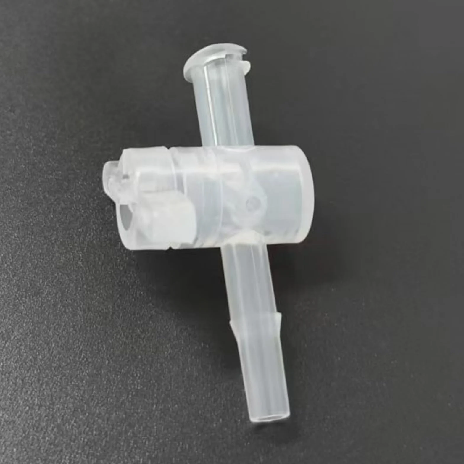 Válvula de llave de paso de 2 vías de 100 piezas con conexiones de púas for laboratorio, maquinaria de alimentos y equipos de acuario(Clear)