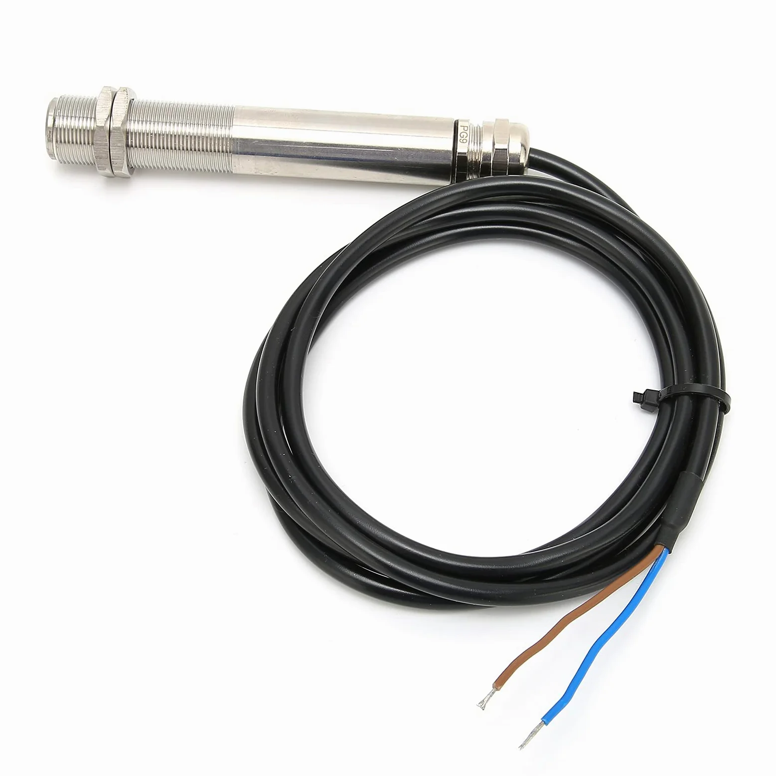 Cocoarm Sonda de Sensor de Temperatura, Sonda de Temperatura Infrarroja Fija, Salida de 24 V CC de 4 a 20 MA, Carcasa de Acero Inoxidable, Cable de 1,5 M, Respuesta Rápida de 100 Ms para Equipos