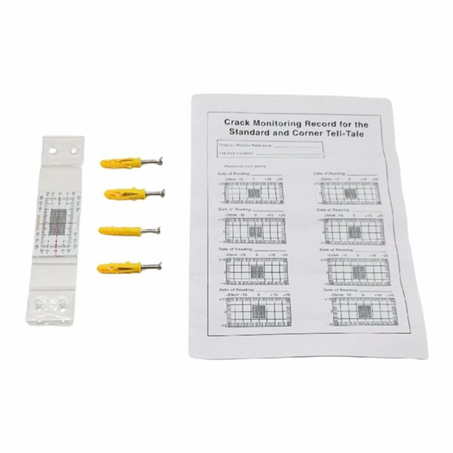 Protector de grietas en esquinas, herramienta precisa de registro y medición