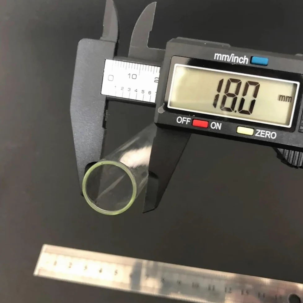 Prueba de vidrio, Paquete de 50 tubos de ensayo de vidrio de fondo redondo de 18 x 180 mm y 30 ml con tapón for laboratorio.