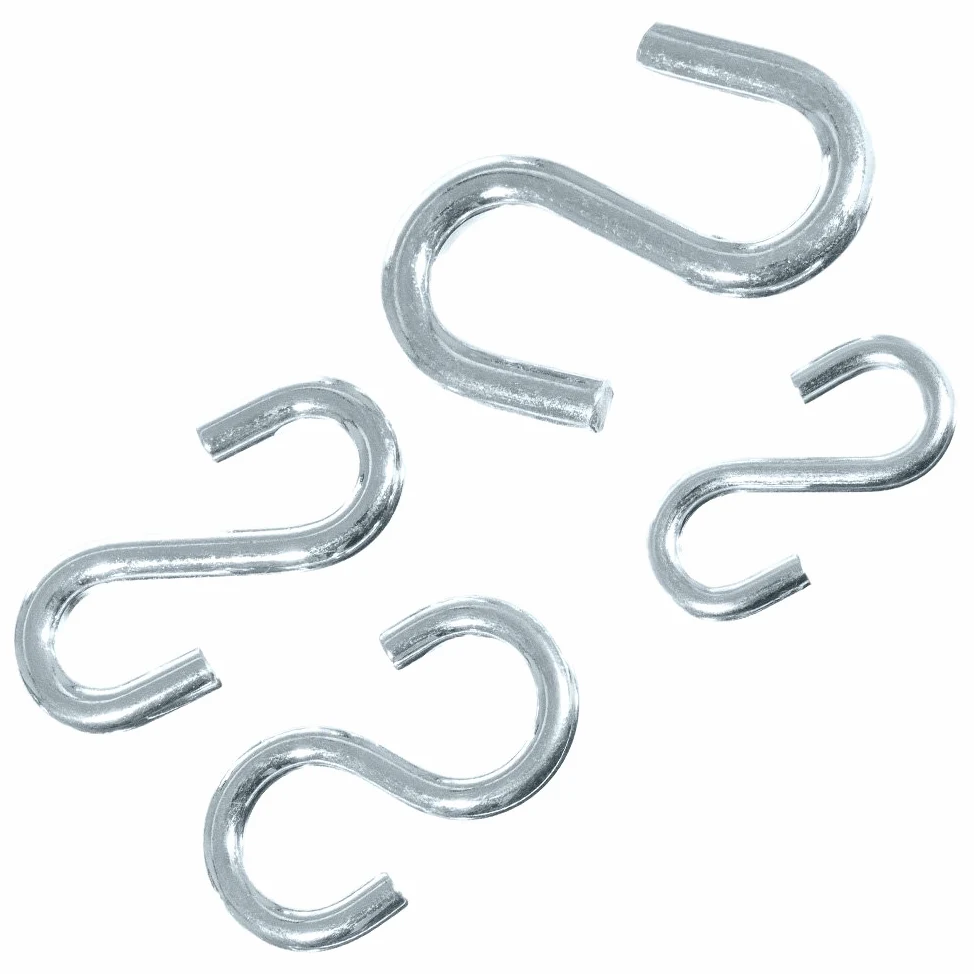 GOLBERG - Ganchos en forma de S (tamaños disponibles: 1/8, 1/4, 9/32, 5/16, 3/8")