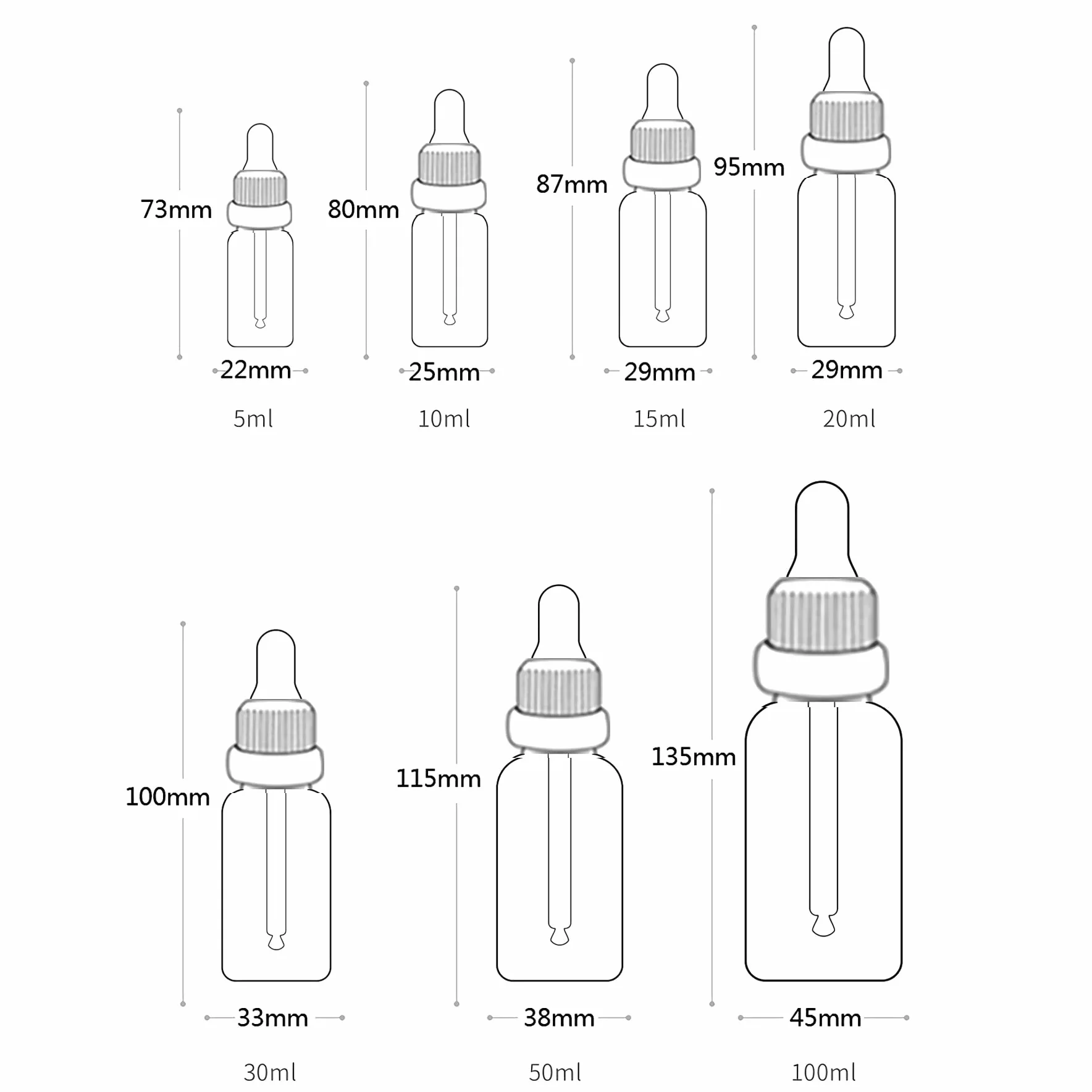 24 Pieza, 50ml Mate Azul Botellas de Cristal con Pipeta, Frasco Cuentagotas Cristal con Tapón de Rosca Negro a Prueba de Manipulaciones para Aromaterapia Aceites Esenciales