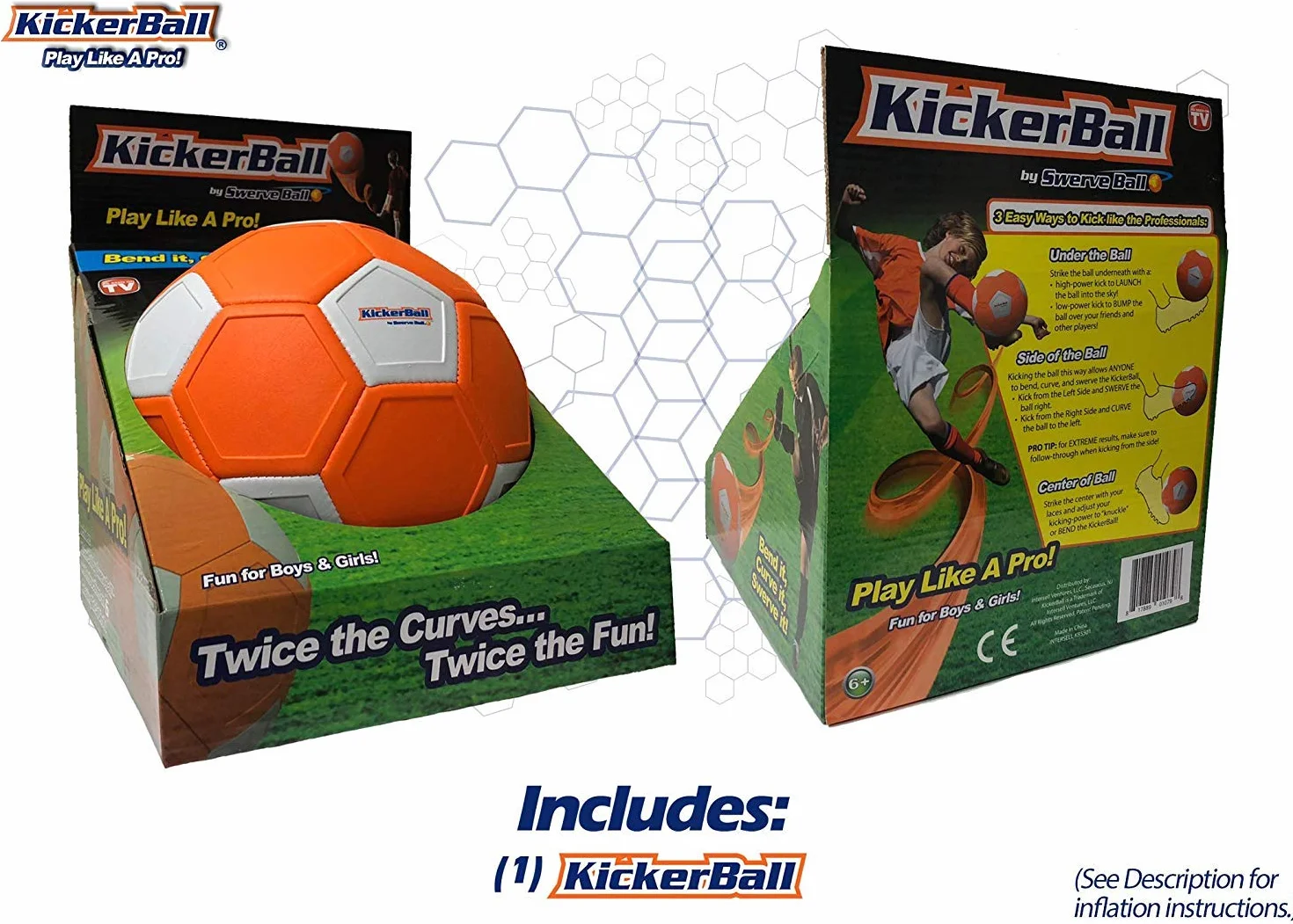 Kickerball Curve and Swerve Football