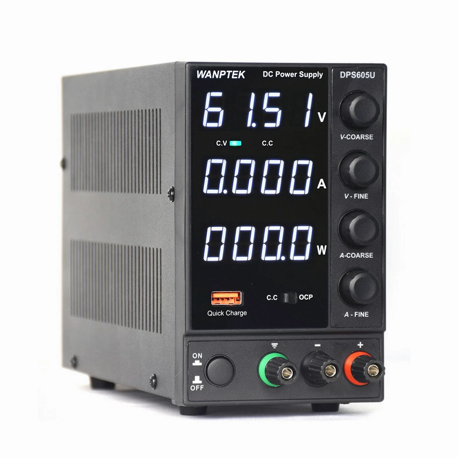 Fuente de alimentación de laboratorio, 60 V, 5 A, CC, regulable, estabilizada, pantalla digital, fuente de alimentación conmutada con indicador LED de 4 dígitos, regulación de voltaje en la salida