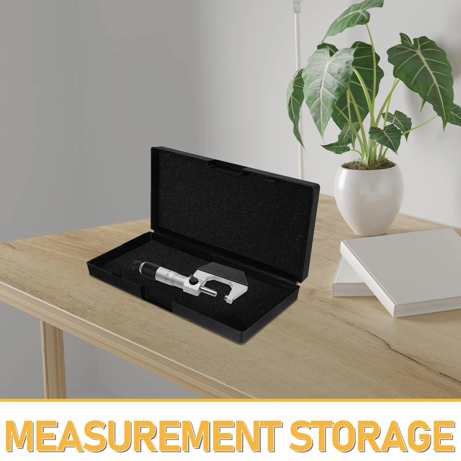Cabilock 2 Piezas Caja Micrométrica de Almacenamiento Profesional Caja de Herramientas para Técnicos Accesorio de Micrómetro para Trabajo de Campo y Taller de Micrómetro