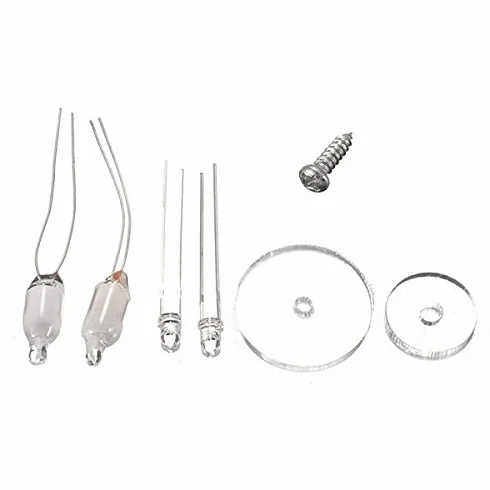 Bobina Tubo Neon Glow 700 Mini con Fuente de Alimentación Placa Transparente para Tesla